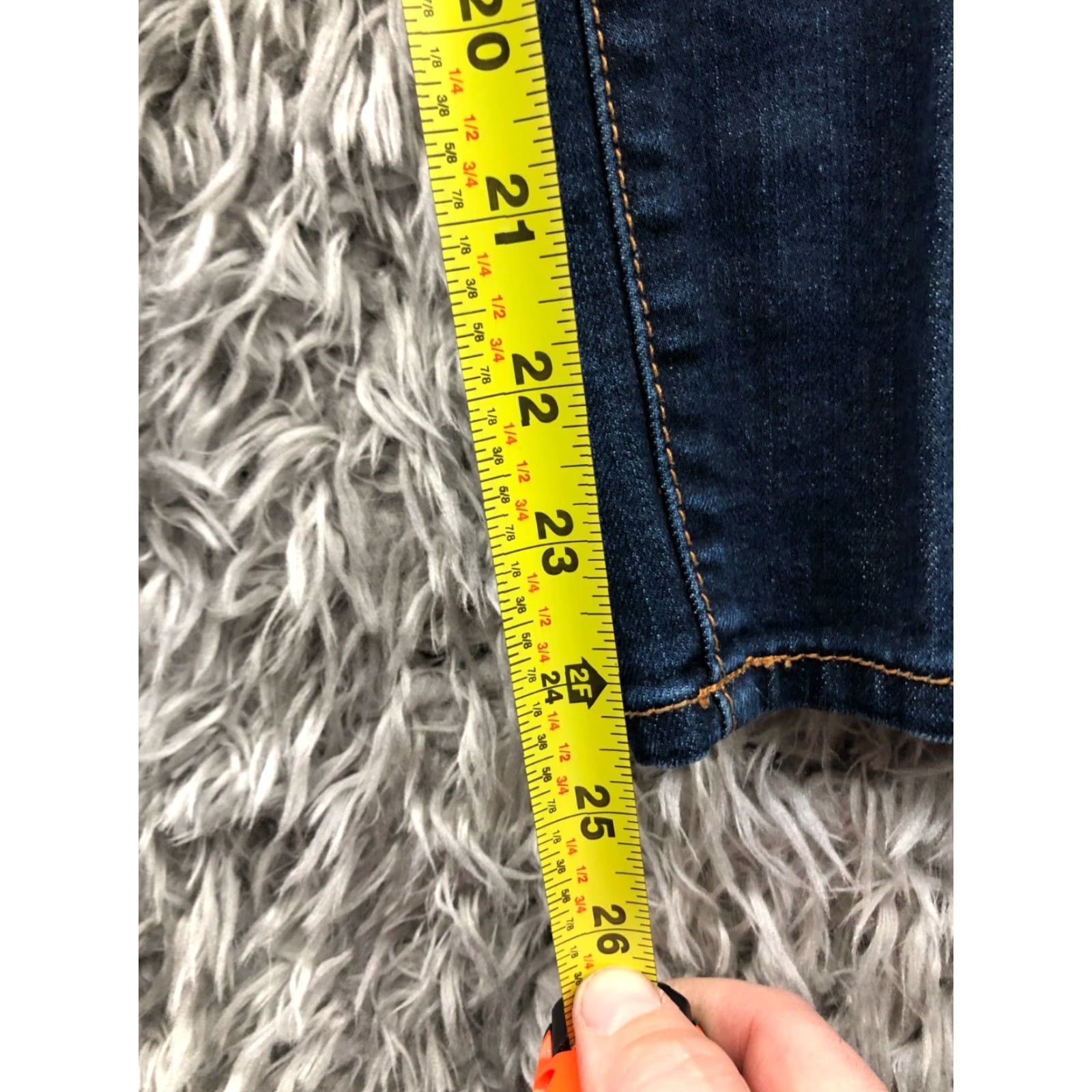 Old Navy Old Navy Rockstar Skinny Jeans Womens Blue Dark Wash Size 2 Jeans Skinny 26 Inseam 5-Pocket Denim Size 26" / US 2 / IT 38 - 3 Thumbnail