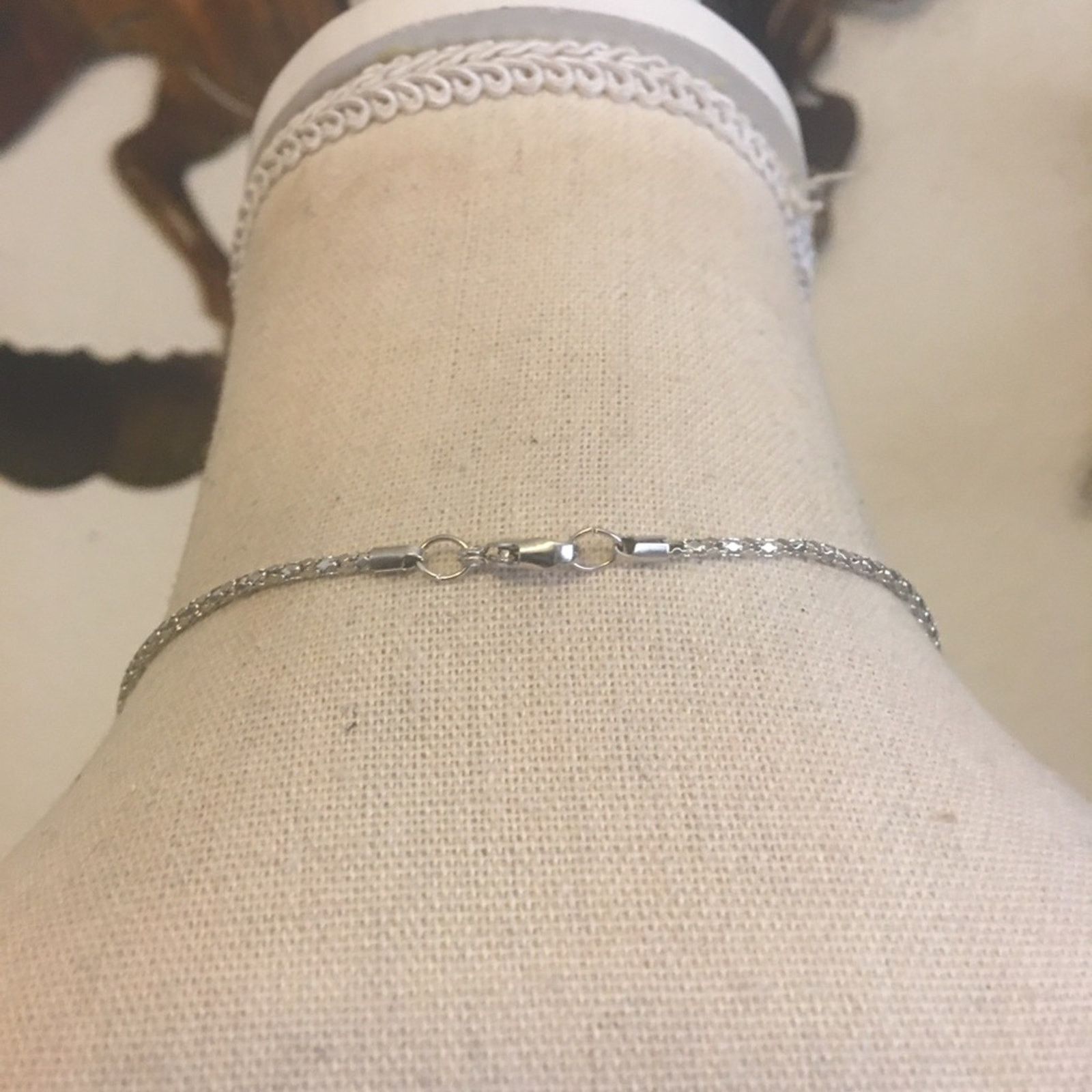 Vintage Vintage smoky stone silver pendant on chain Size ONE SIZE - 5 Thumbnail