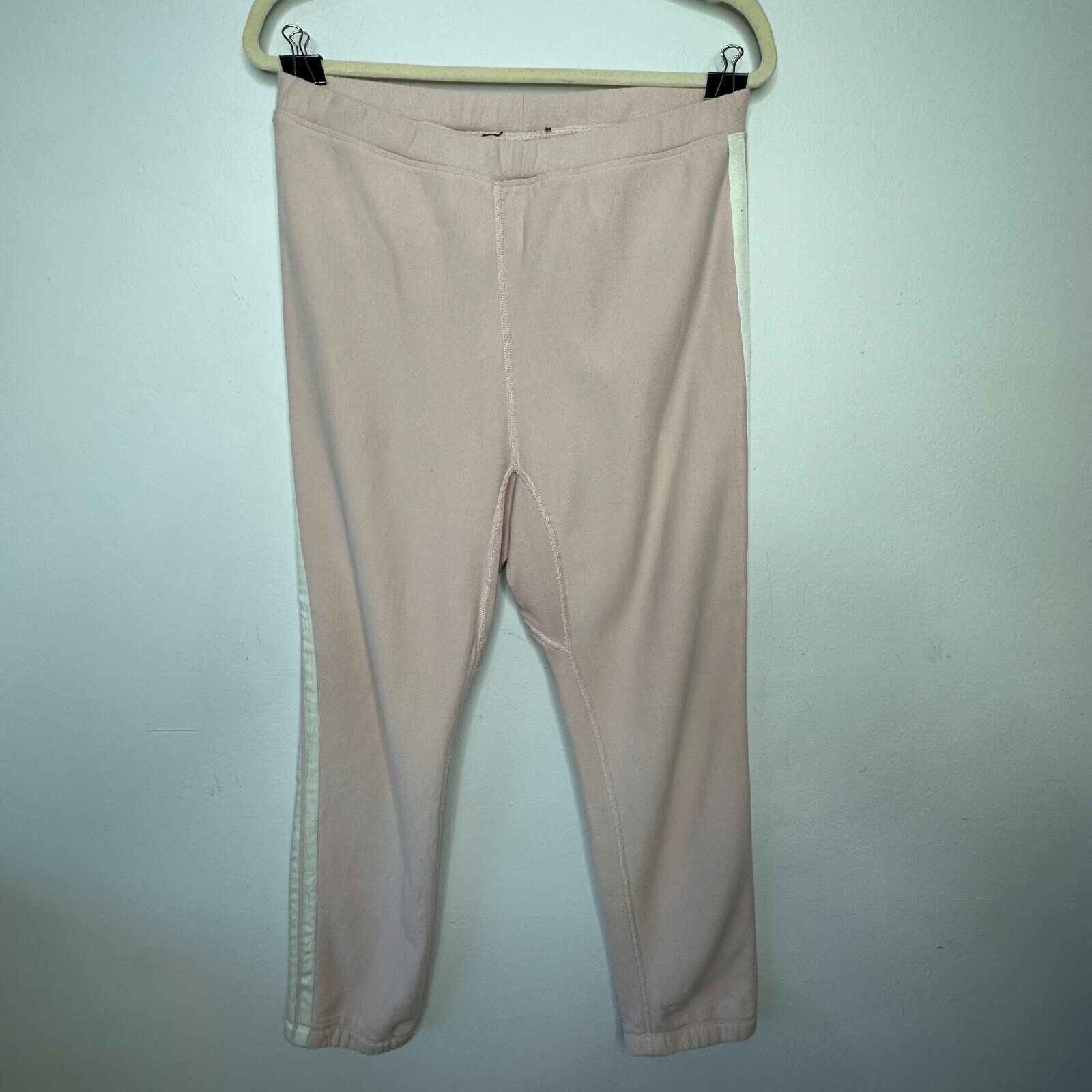 Pink Light Pink Drawstring High Waist Jogger White Side Stripe M Size 30" / US 8 / IT 44 - 4 Thumbnail