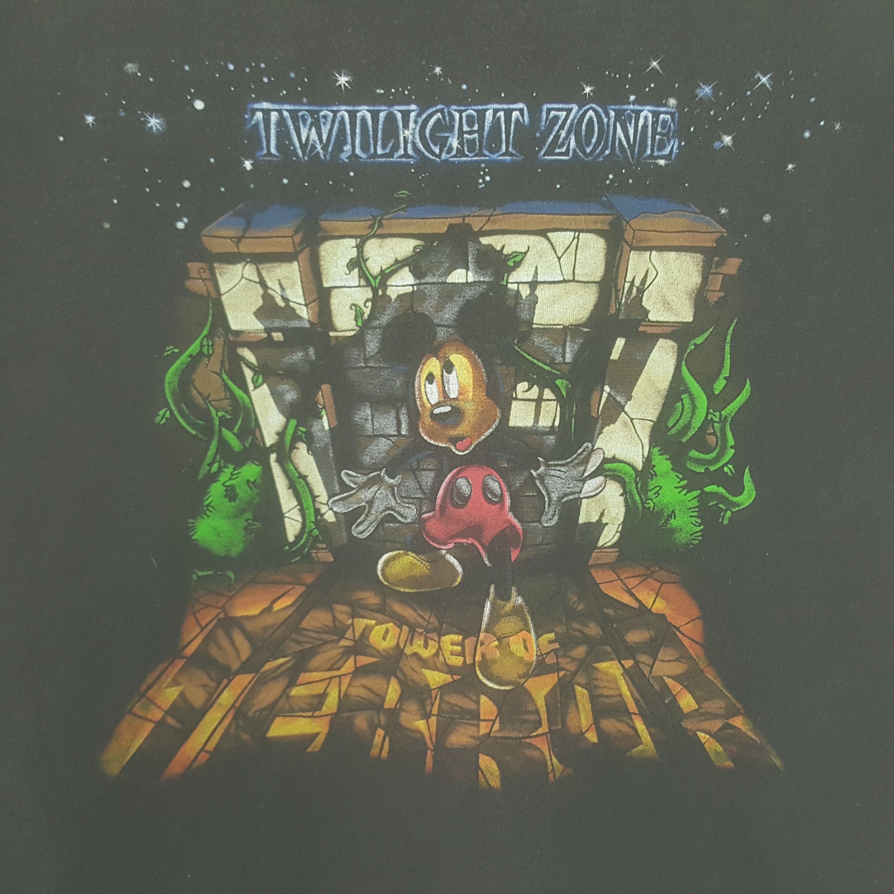 Disney × Mickey Mouse × Vintage Vintage Disney Tower of Terror Mickey Mouse Kids T-shirt Size US M / EU 48-50 / 2 - 2 Thumbnail