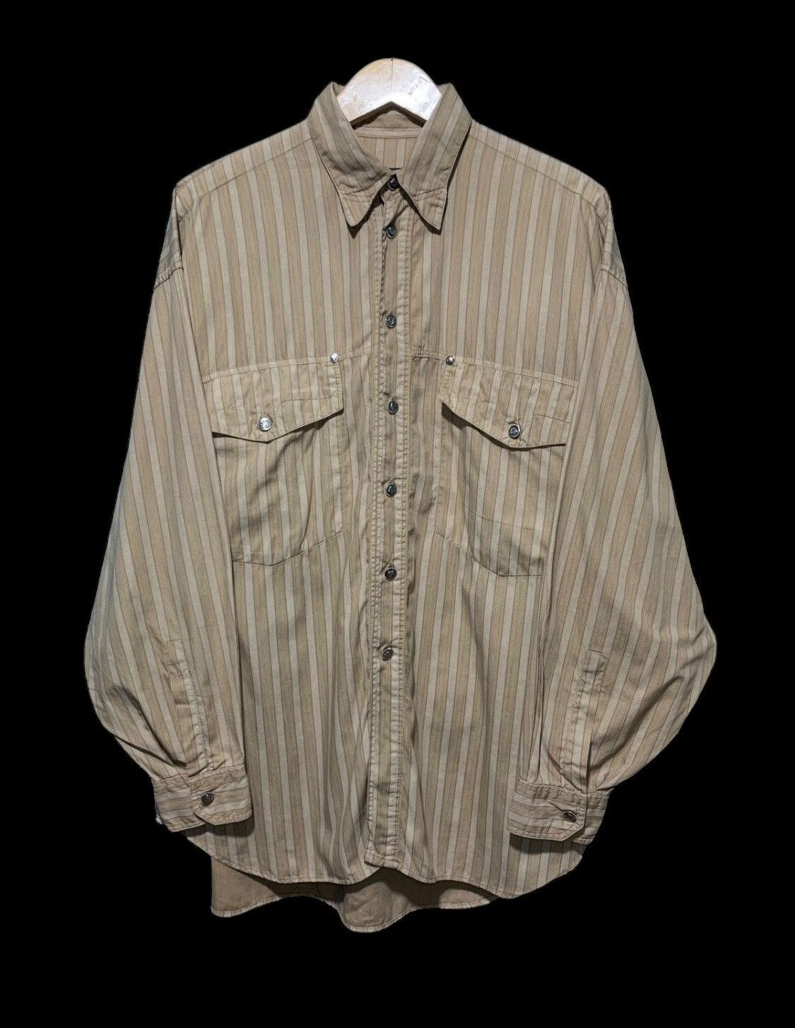 Versace 🔥Versace striped button down shirt Size US L / EU 52-54 / 3 - 1 Thumbnail