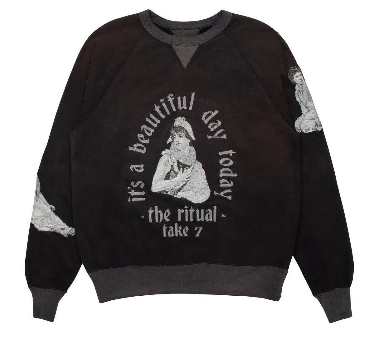 SAMUEL ZELIG RITUAL CREWNECK BLACK