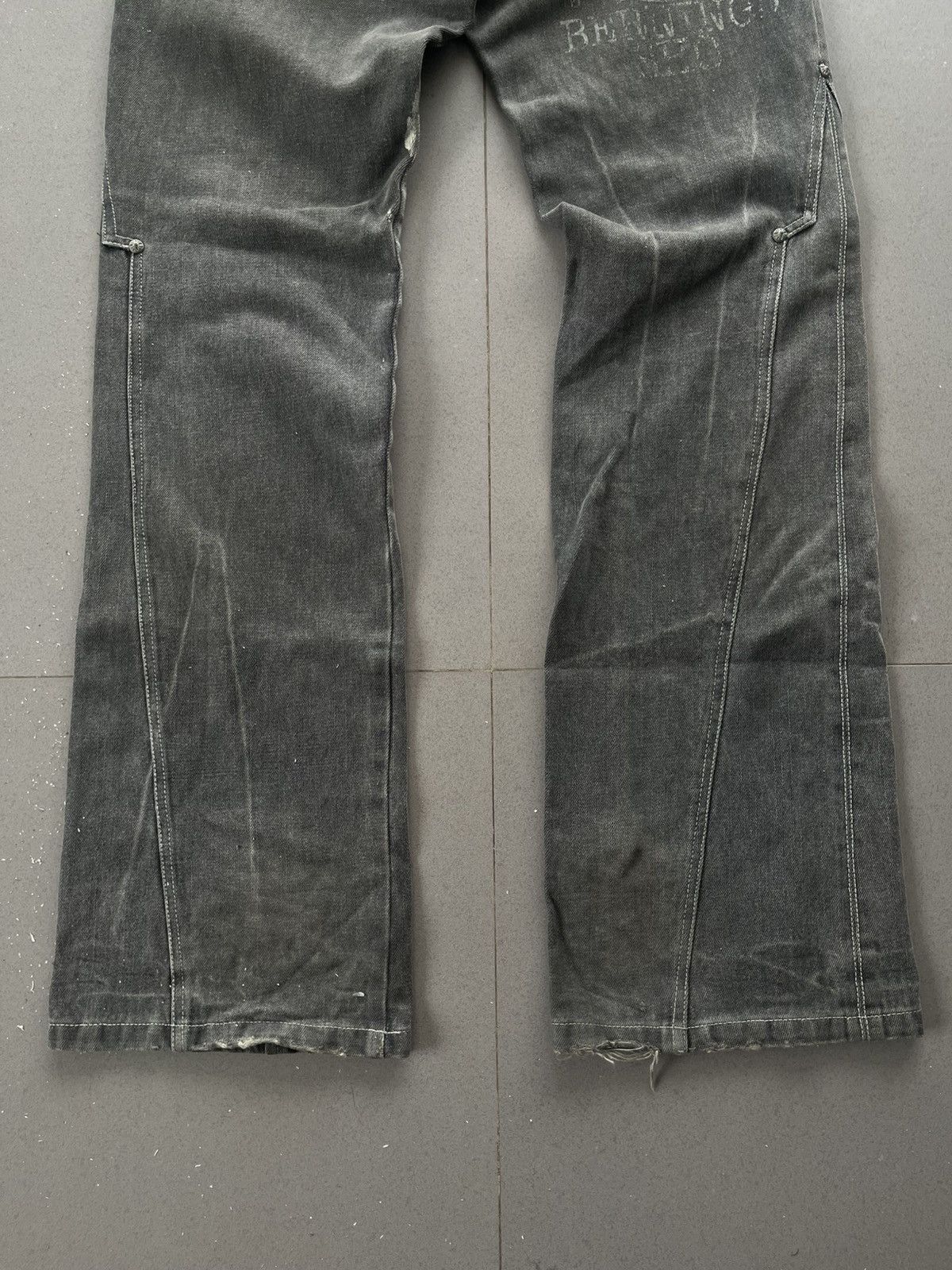 5351 POUR LES HOMMES JAPANESE BERNINGS SHO FLARE PANTS POEM GOTHIC DENIM VKEI Size US 30 / EU 46 - 8 Thumbnail