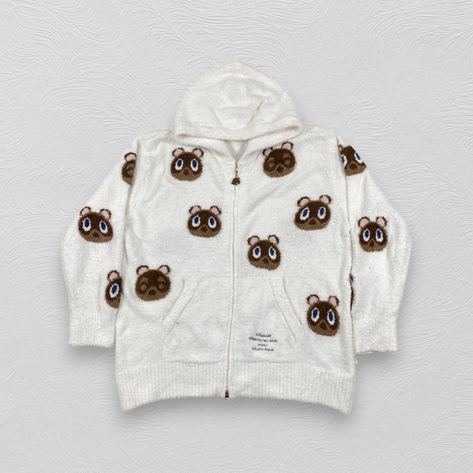 Japanese Brand Gelato Pique White Fleece Full Print Zipper Hoodie - J488 Size US L / EU 52-54 / 3 - 1 Thumbnail