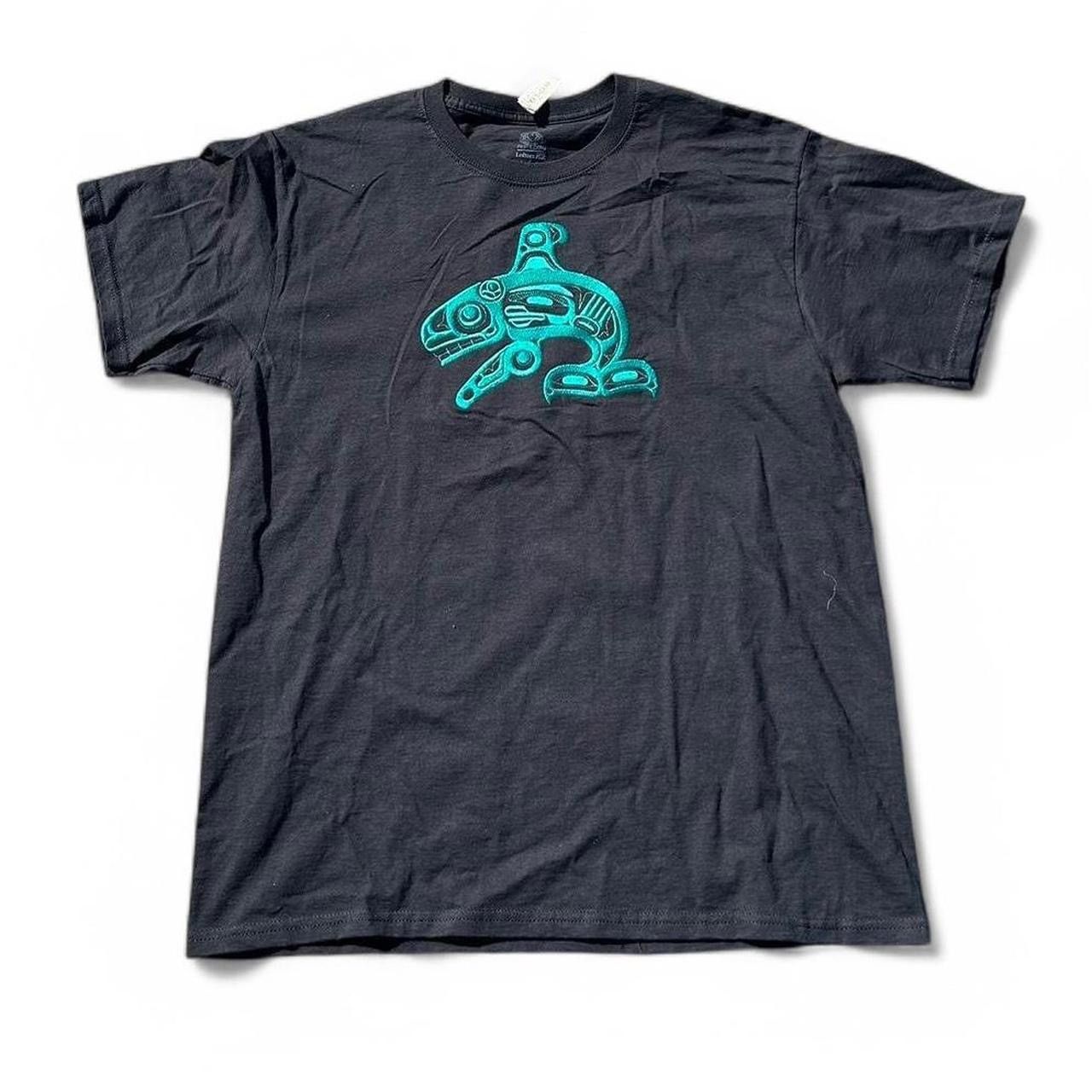 Hanes Embroidered Tribal Whale Tee Size US L / EU 52-54 / 3 - 1 Thumbnail