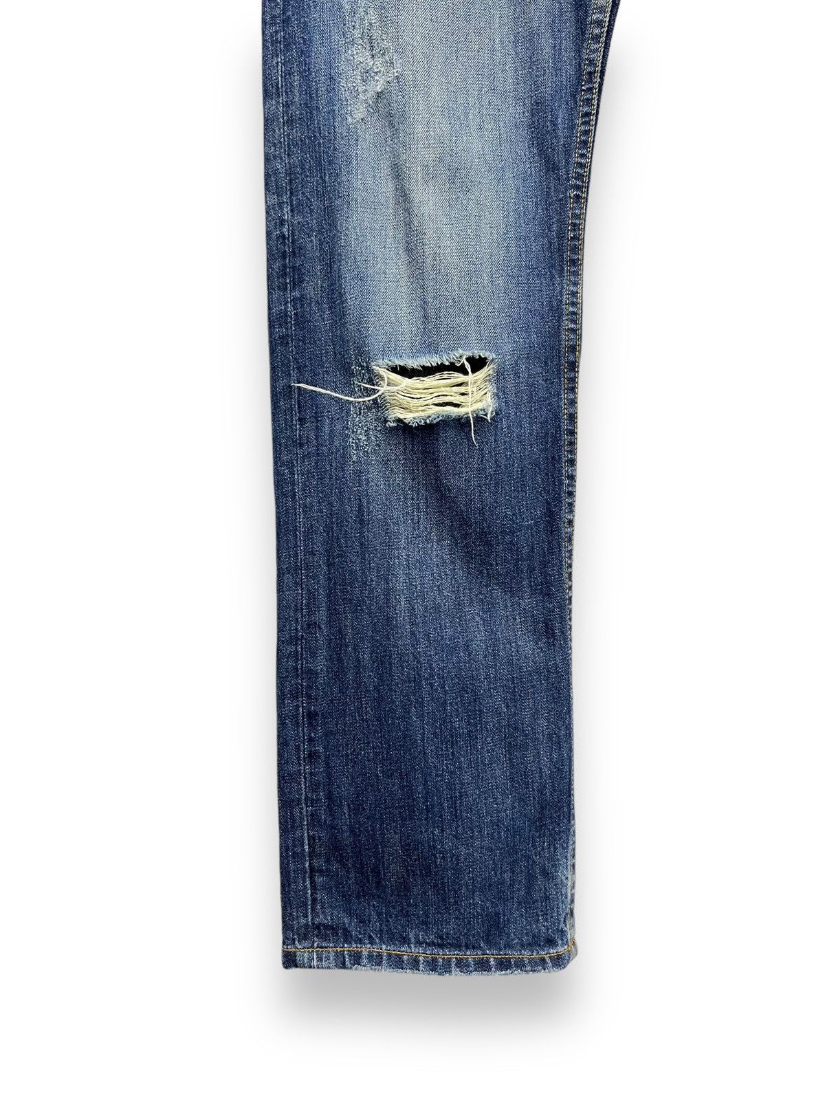 JACKROSE Vtg JACK ROSE Double Waist Distressed Ripped Slim Fit Jeans Size US 31 - 6 Thumbnail