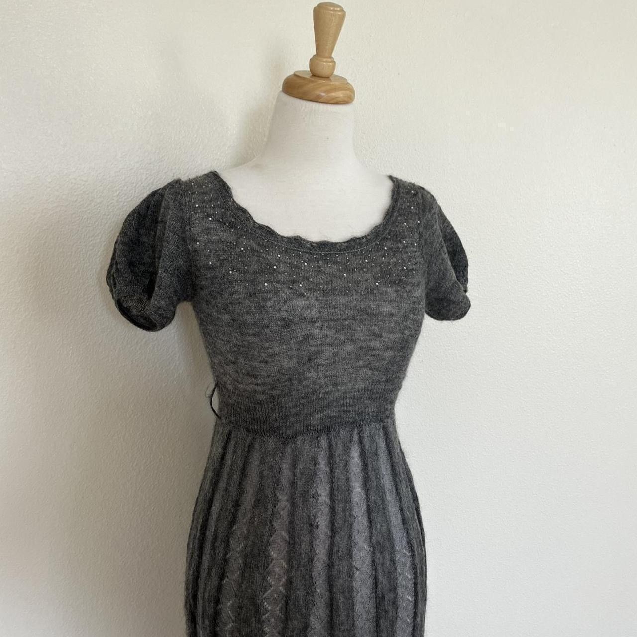 Japanese Brand Japanese Wool Babydoll “Private Label” Dress Made in Japan Size S / US 4 / IT 40 - 3 Thumbnail