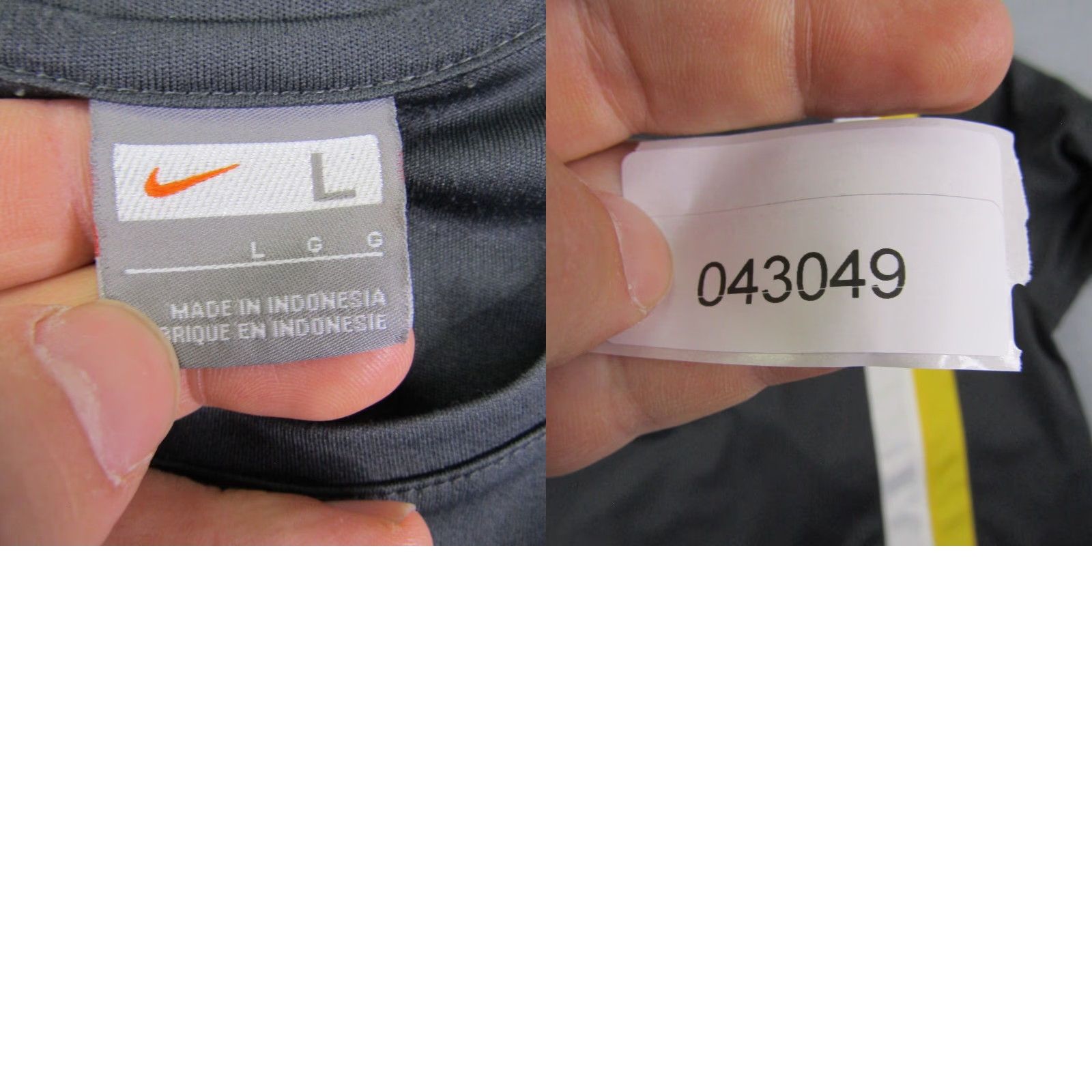 Nike Nike Shirt Men Large Gray Yellow Soccer Futbol Football Athletic Workout Gym Size US L / EU 52-54 / 3 - 8 Thumbnail