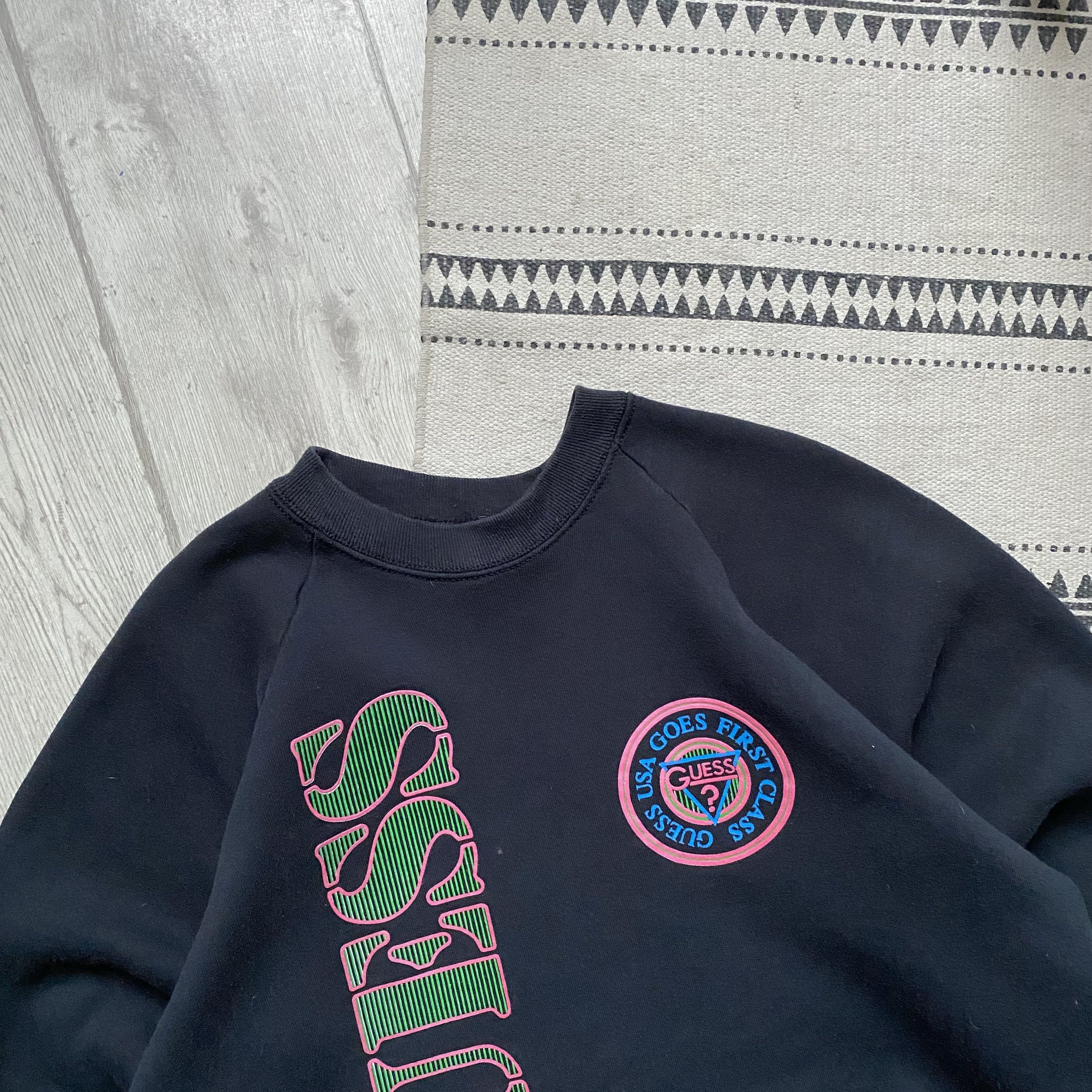 Guess 🖤 Vintage 80-90s GUESS USA logo sweatshirt Y2K Size US M / EU 48-50 / 2 - 3 Thumbnail