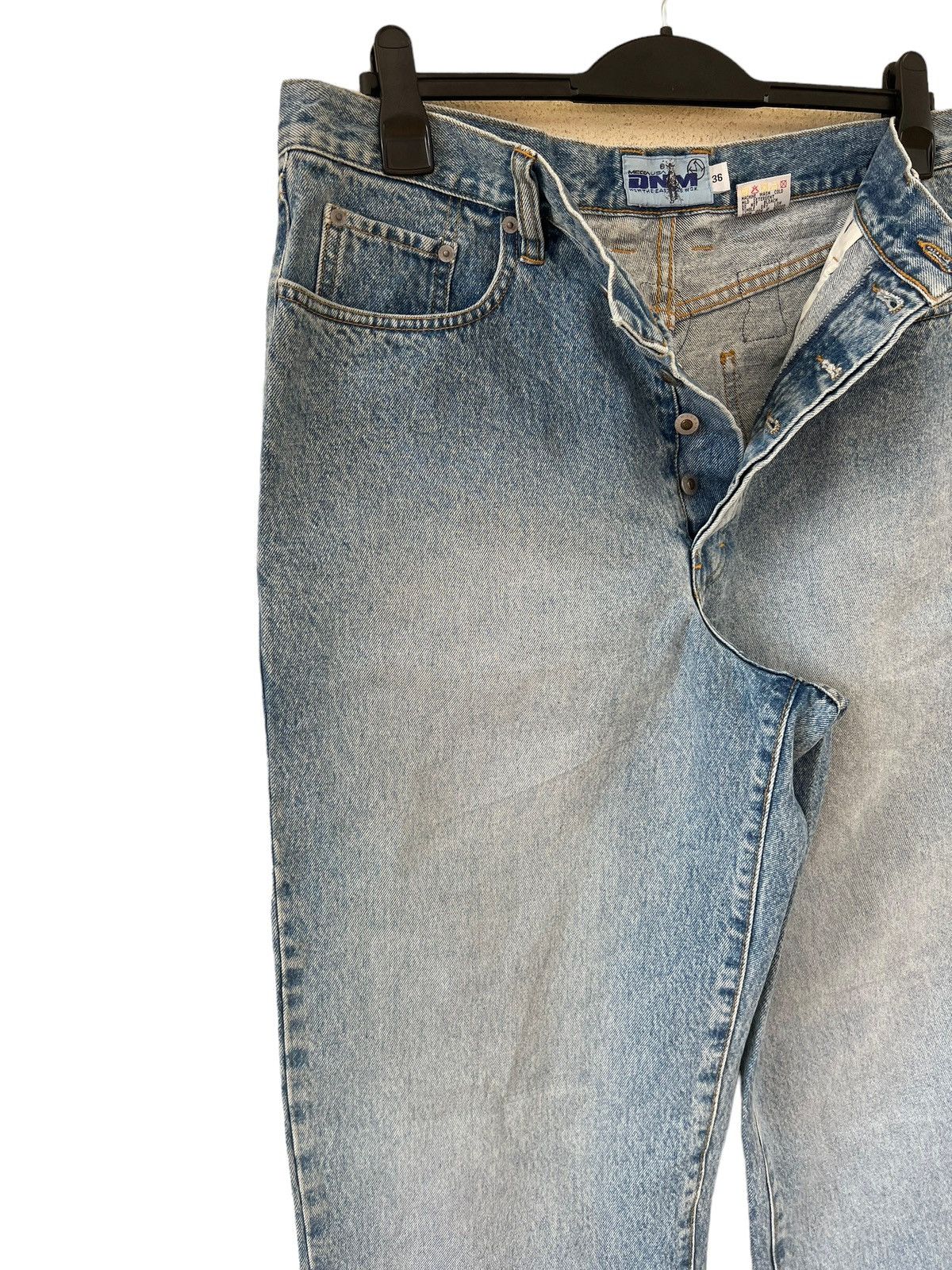 JNCO NWT Vintage 90s Mecca Usa Light Blue Denim Baggy Jeans Size US 36 / EU 52 - 8 Thumbnail