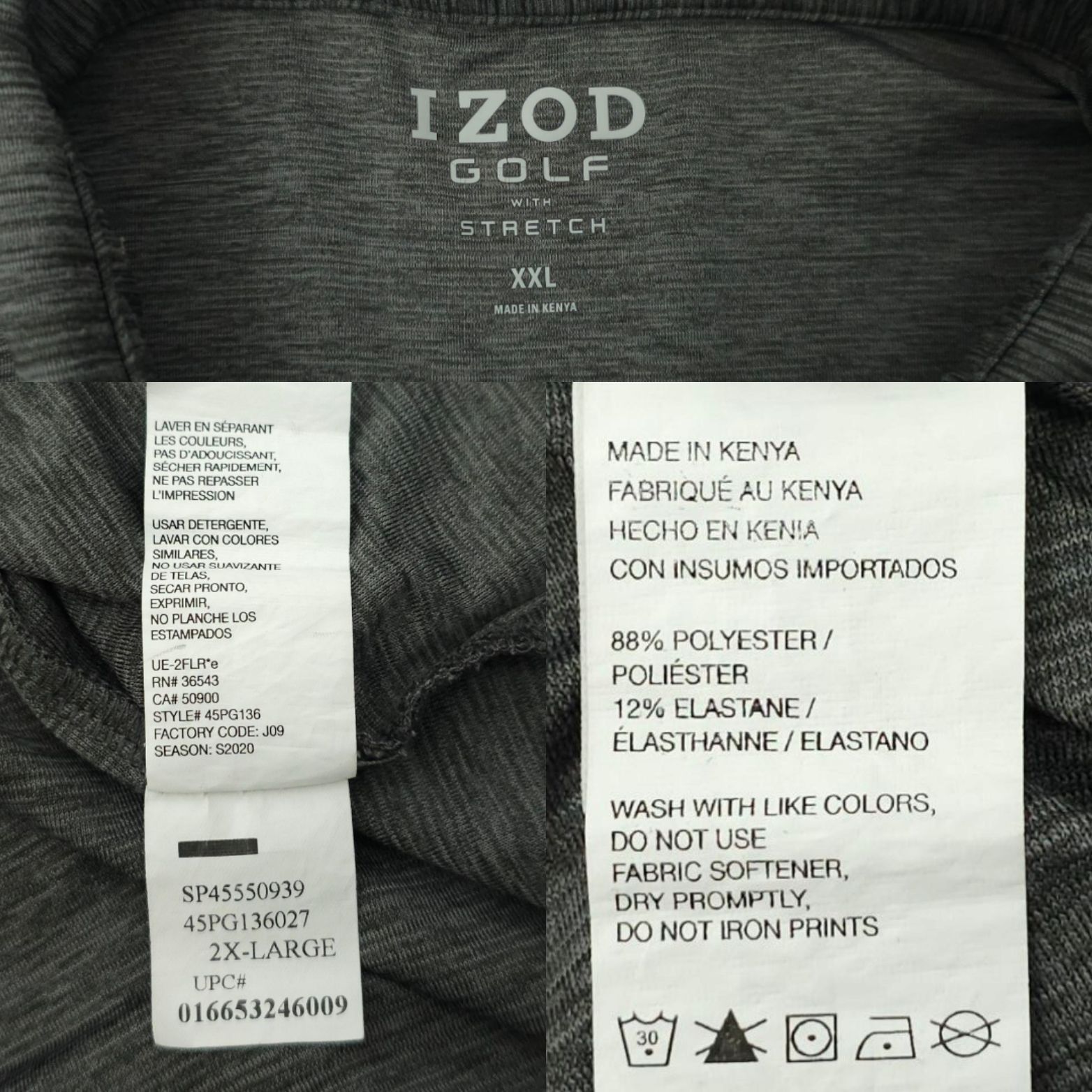 Izod Izod Golf Stretch Polo Shirt Mens XXL Performance Lightweigh Size US XXL / EU 58 / 5 - 6 Thumbnail