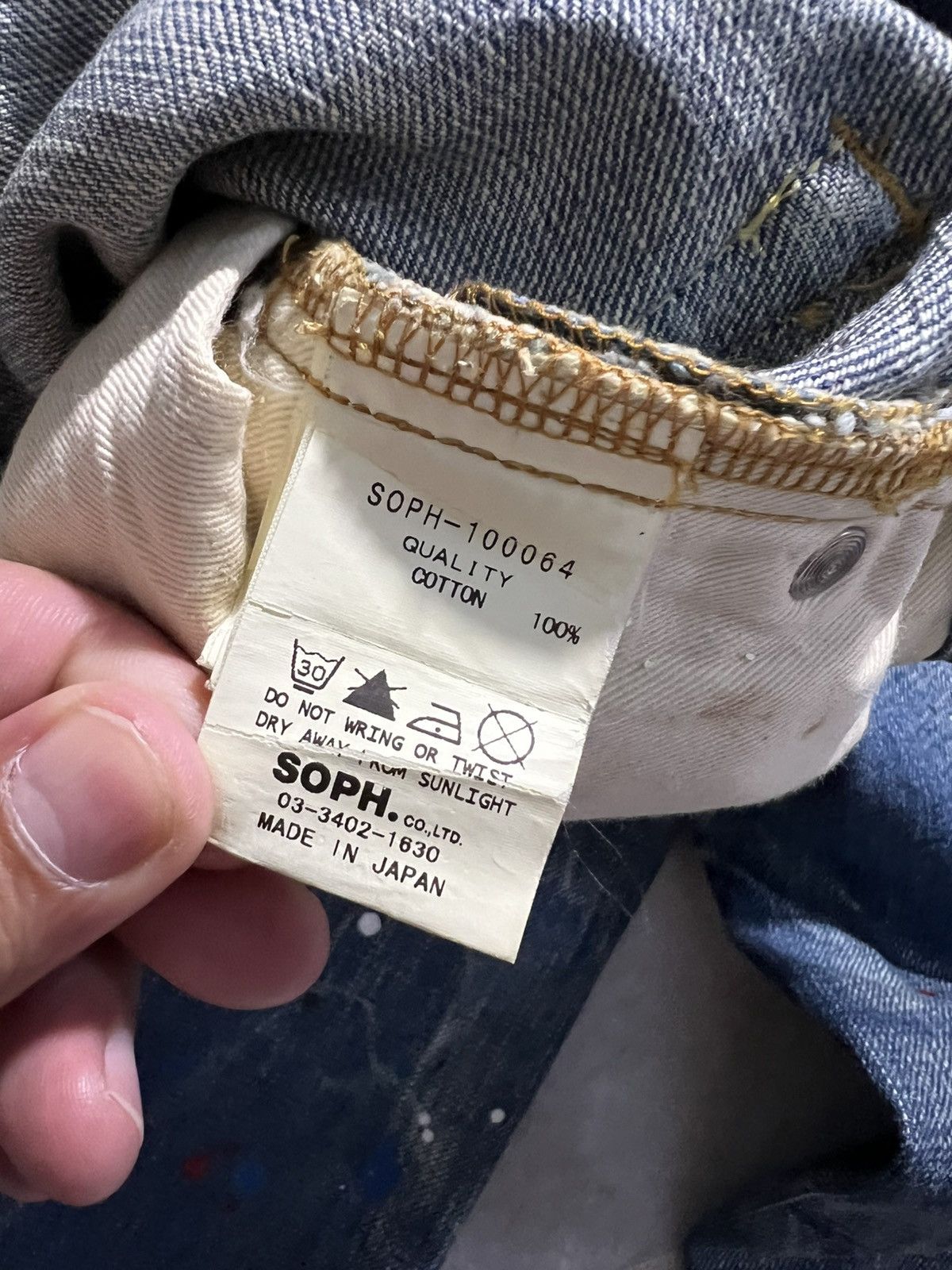 If Six Was Nine × Seditionaries × Sophnet. 💥Rare💥Vintage Sophnet. Painter Ripped Backle Back Jeans Size US 32 / EU 48 - 20 Thumbnail