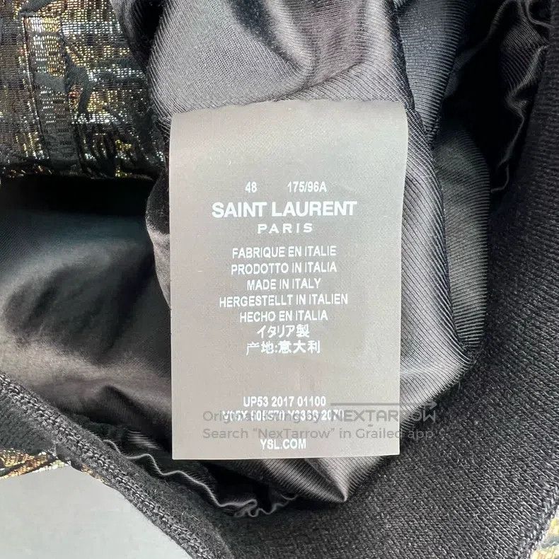 Saint Laurent Paris Saint Laurent Paris Woven printed snap-on casual coat Size US M / EU 48-50 / 2 - 4 Thumbnail