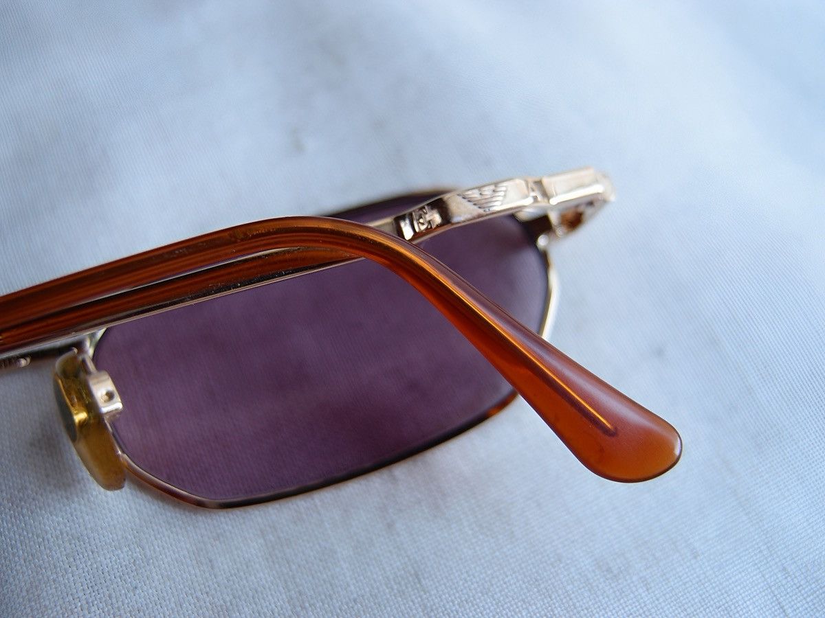 Emporio Armani Emporio Armani Sunglasses Purple Lenses Gold Metal Frame Size ONE SIZE - 7 Thumbnail
