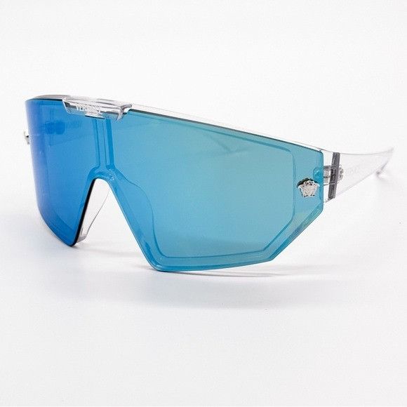 Versace NEW VERSACE VE4461 148/6V SHIELD MOD 4461 GREY VE4461 1486V Size ONE SIZE - 1 Thumbnail