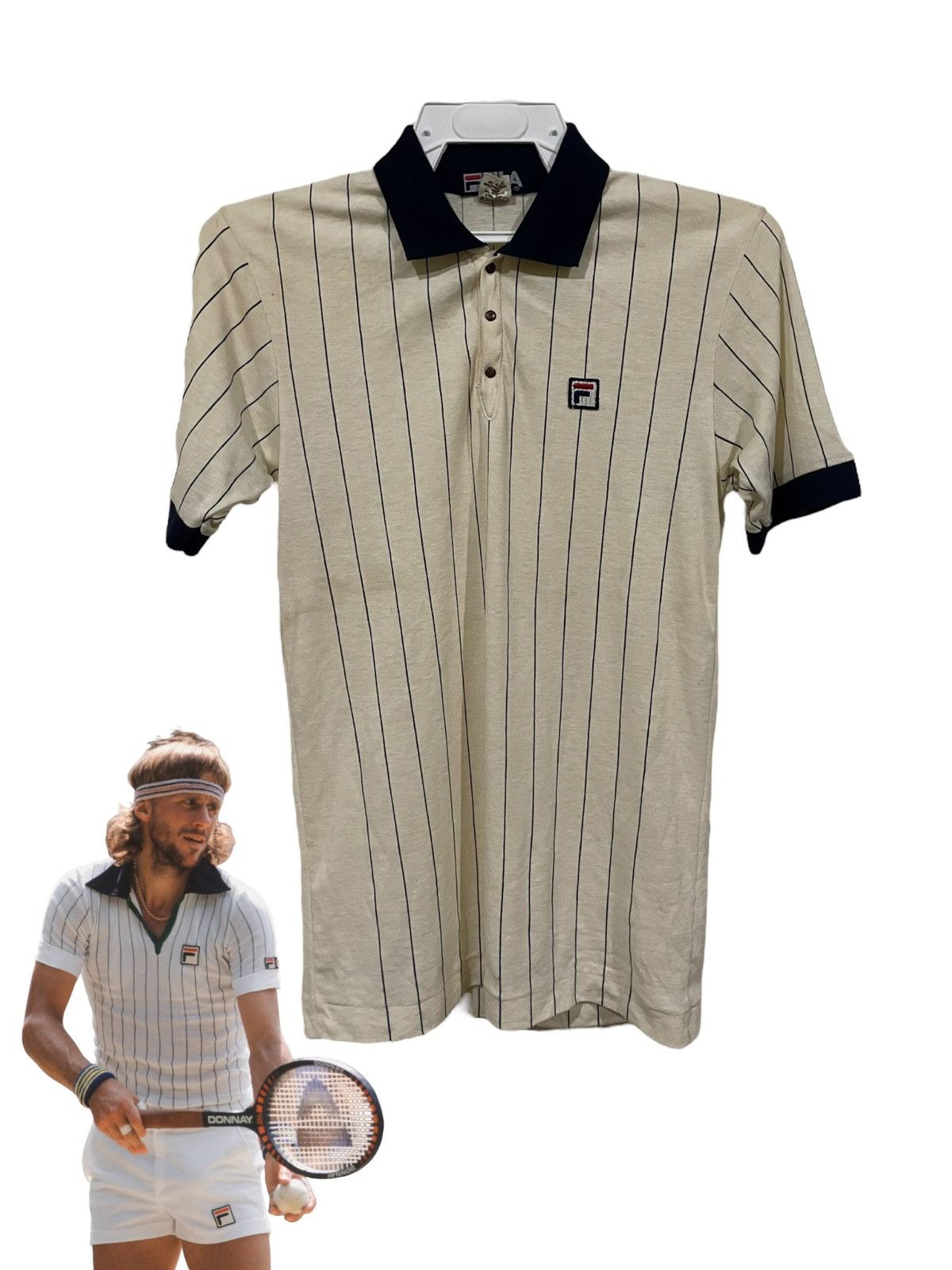 80s FILA BJORN BORGフィラ ボーダーポロシャツ ITALY製 80s FILA BJORN BORGフィラ ボーダーポロシャツ ITALY製