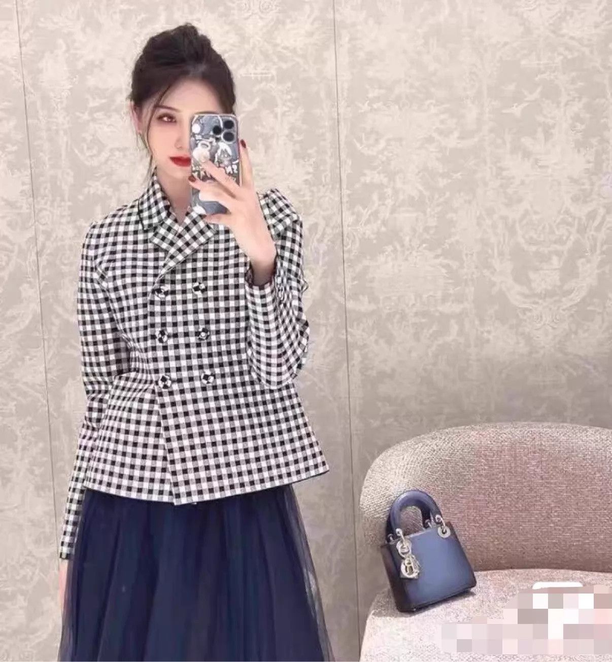 Dior Dior Double-Breasted Jacket F36 Thick Knit Stretch Size XS / US 0-2 / IT 36-38 - 7 Thumbnail