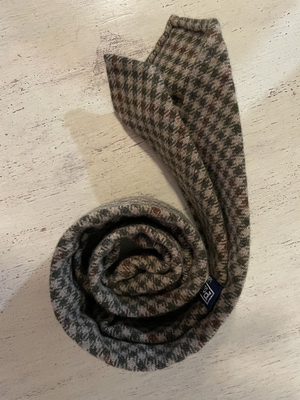 Polo Ralph Lauren Check Print Wool Tie Size ONE SIZE - 4 Thumbnail
