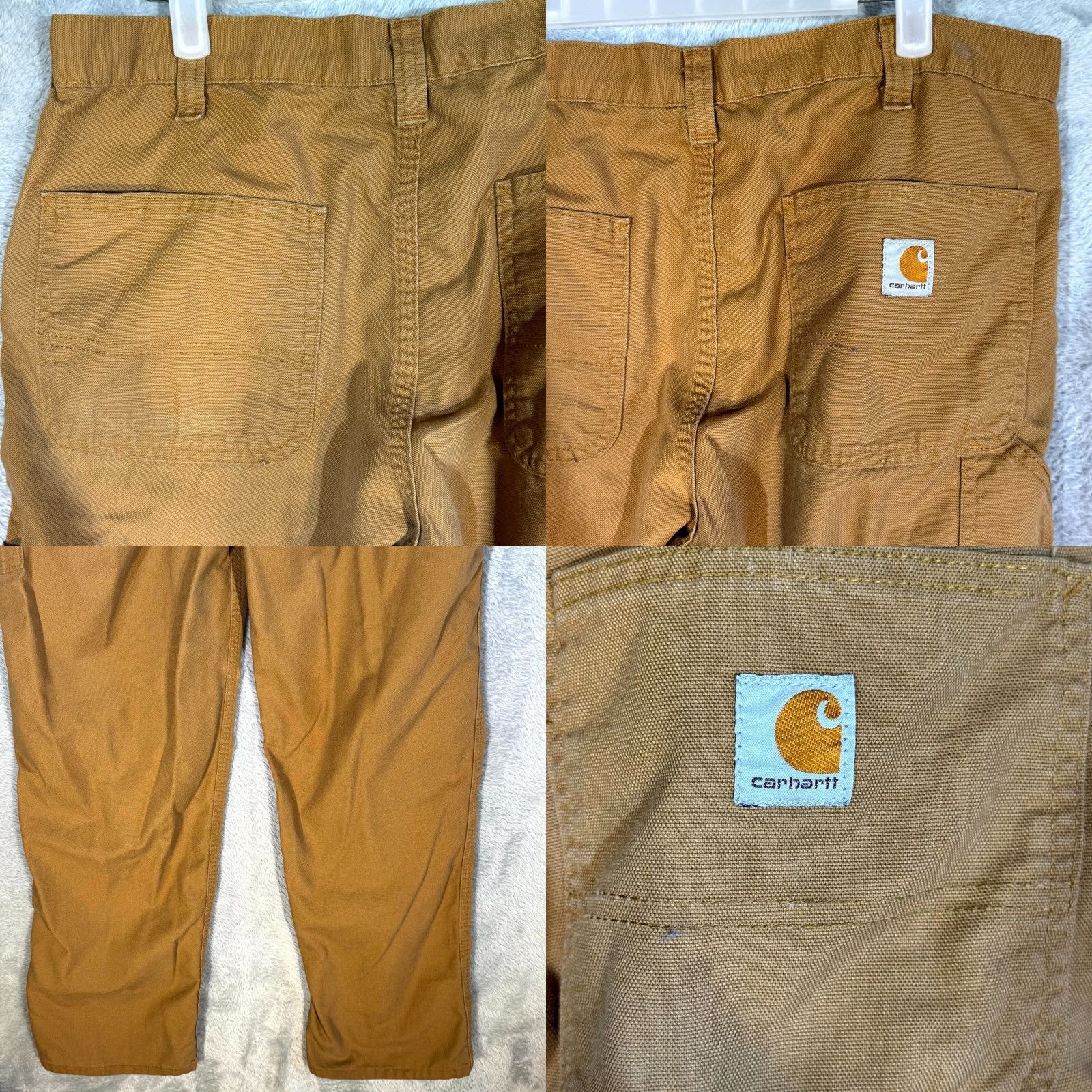Carhartt Carhartt Carpenter Jeans Men’s 34 x 36 Brown Cotton Dungaree Fit Straight Leg Jeans Size US 34 / EU 50 - 8 Thumbnail