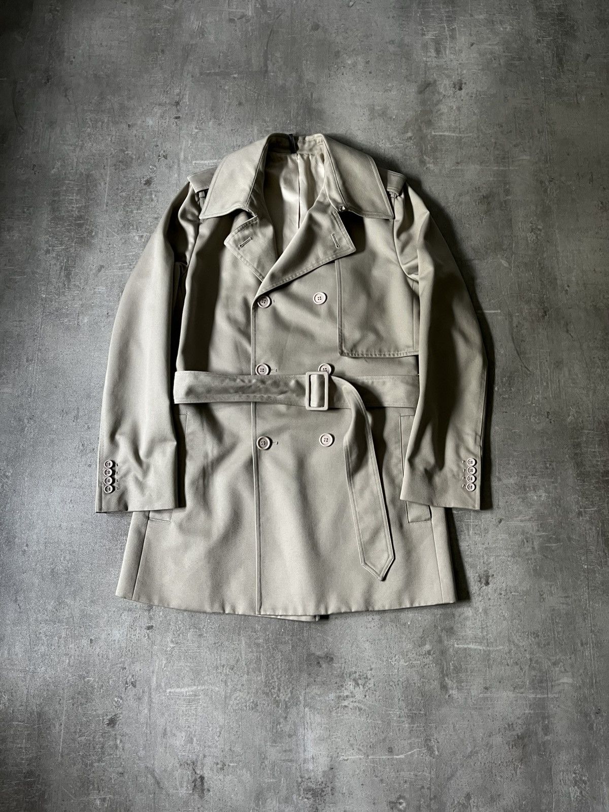 Dior Dior Homme S/S 08 coat beige belted rare Size US M / EU 48-50 / 2 - 2 Thumbnail