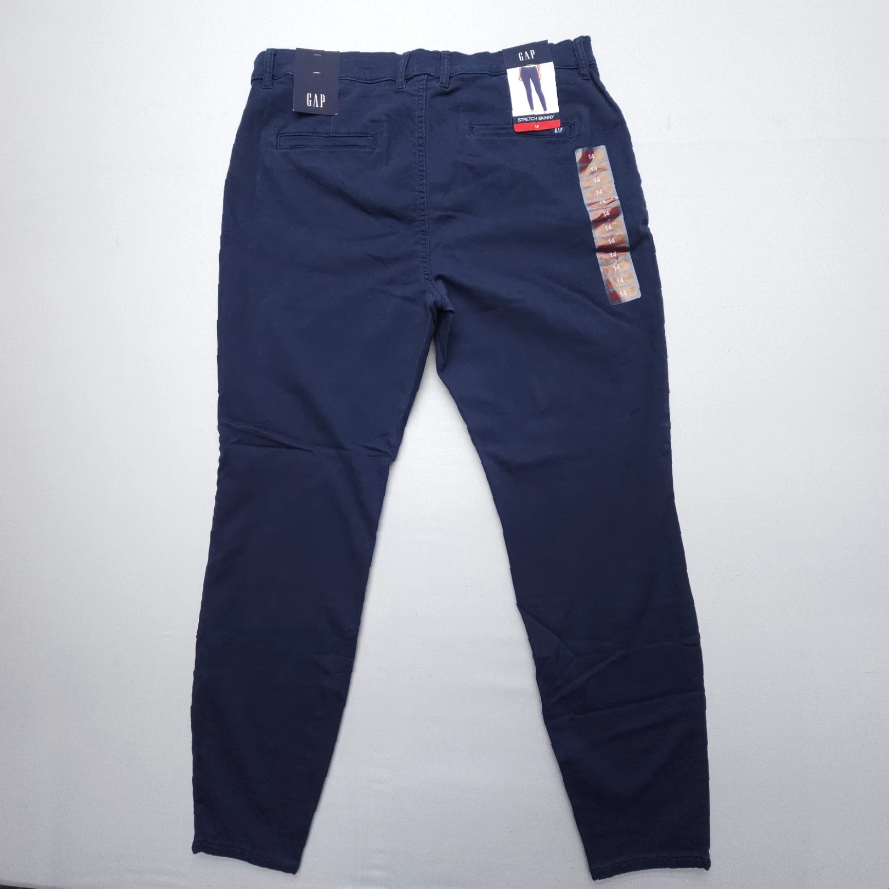 Gap GAP Stretch Skinny Chino Pants Womens 14 Blue Cotton Stretch NWT Casual Travel Skinny City/Chino Pants Womens 14 Blue Cotton Stretch NWT Size 36" / US 14 / IT 50 - 2 Thumbnail