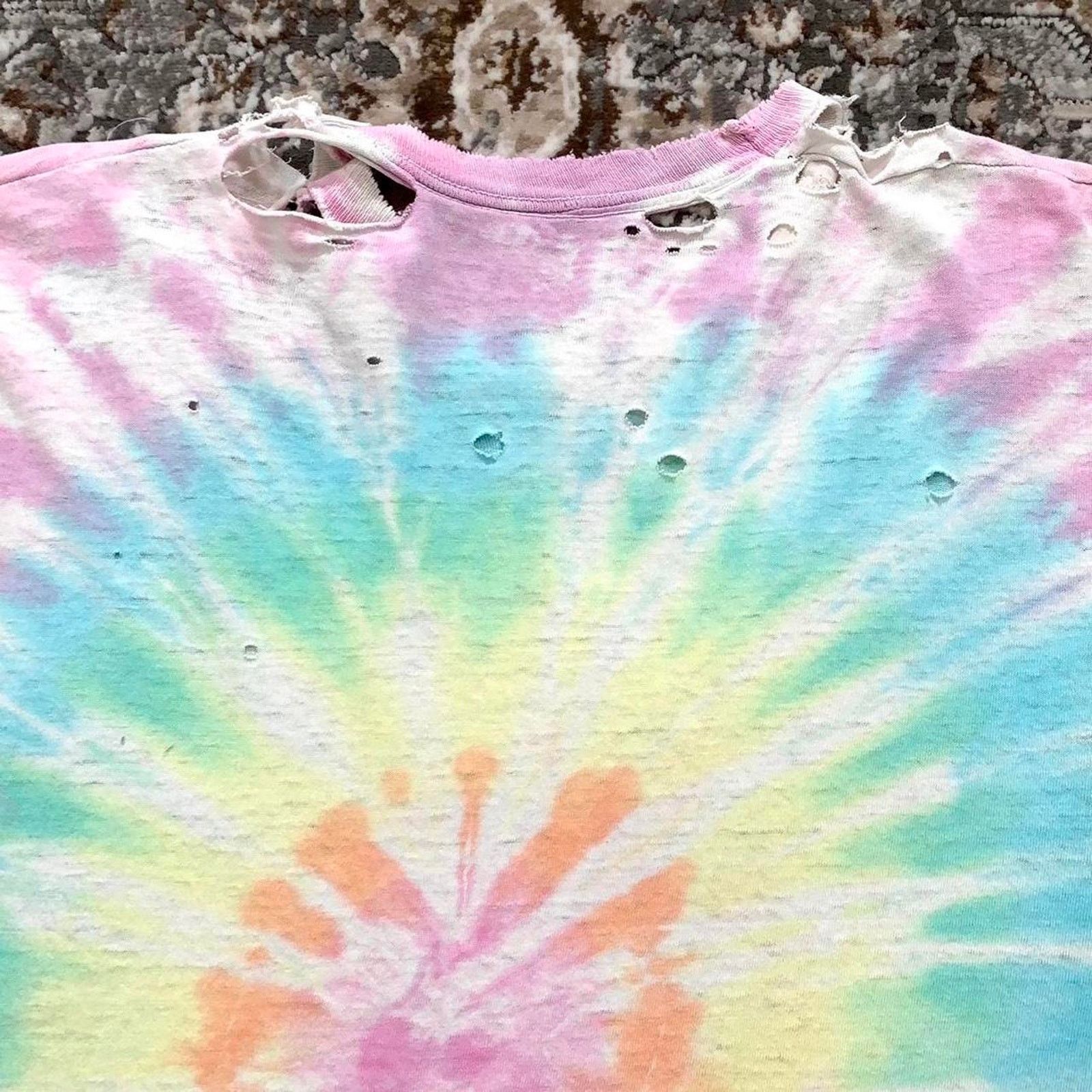Japanese Brand 80s University Of California Tie Dye Single Stitch Shirt Tee Size US L / EU 52-54 / 3 - 5 Thumbnail