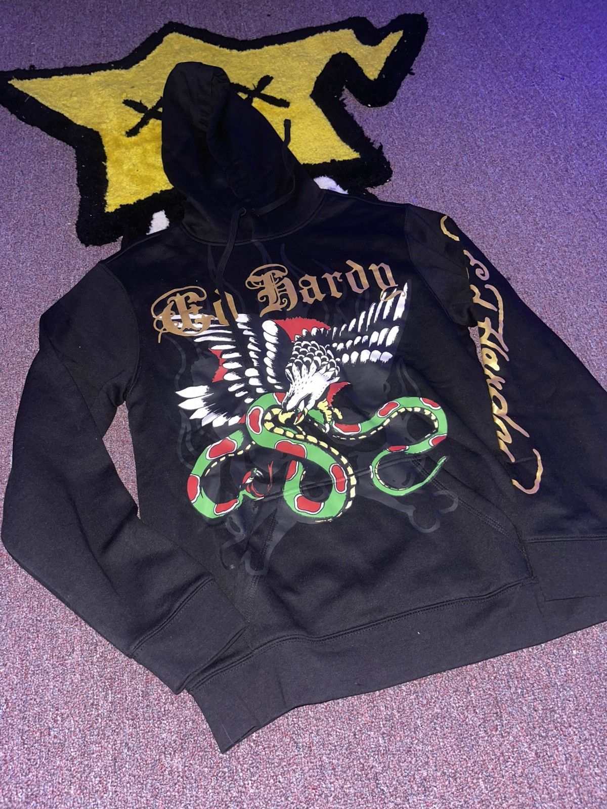 Ed Hardy × Vintage ED Hardy Eagle Snake Hoodie S Size US S / EU 44-46 / 1 - 1 Thumbnail