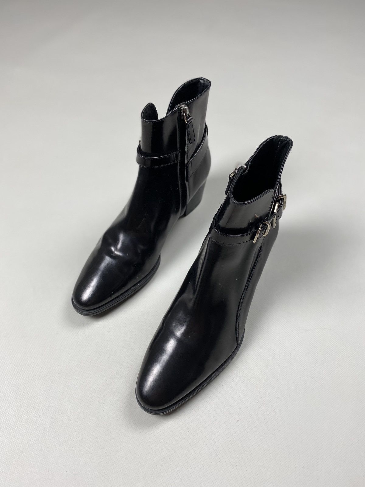 Tod's Tods ladies leather heeled boots shoes size 39 Size US 9 / IT 39 - 8 Thumbnail
