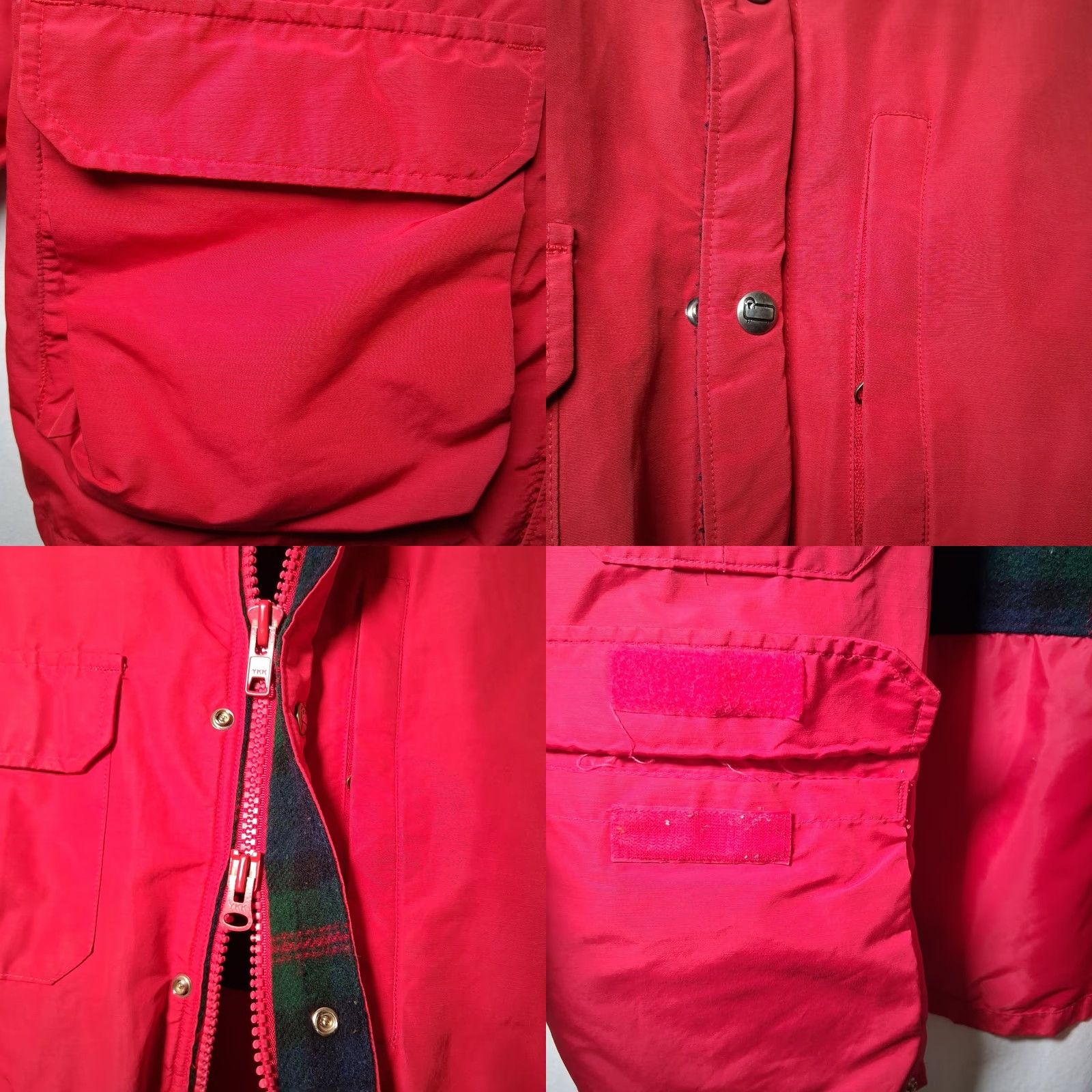 Vintage VINTAGE Woolrich Woman Work Coat L Red Hooded Wool Blend Lined Utility Jacket Workwear Barn Chore Coat Women Mens? Size L / US 10 / IT 46 - 10 Thumbnail