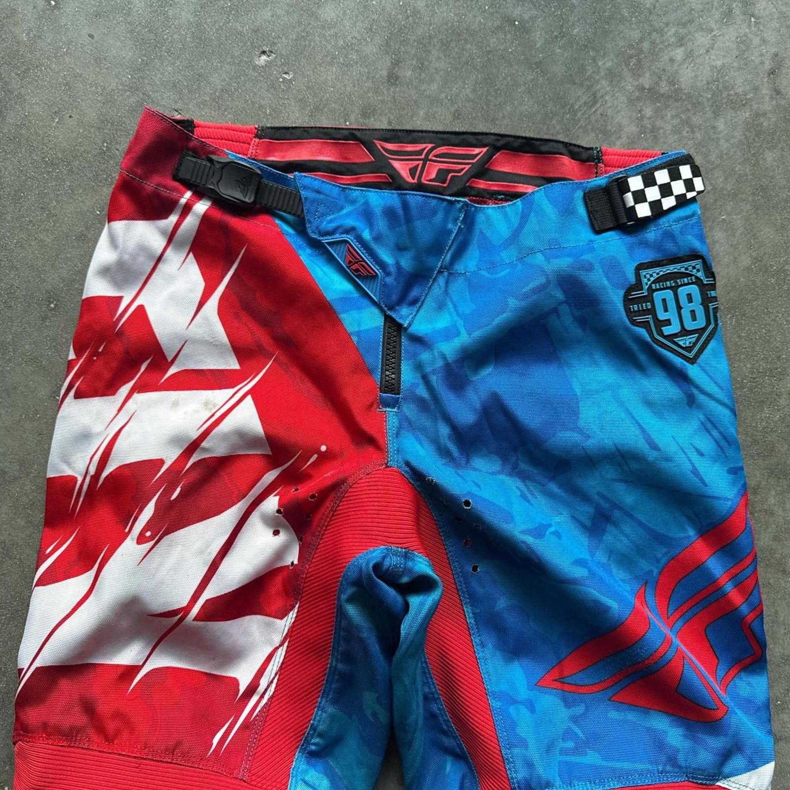 Other Blue and red MX dirt bike pants #motocross Fly Racing Size US 32 / EU 48 - 3 Thumbnail