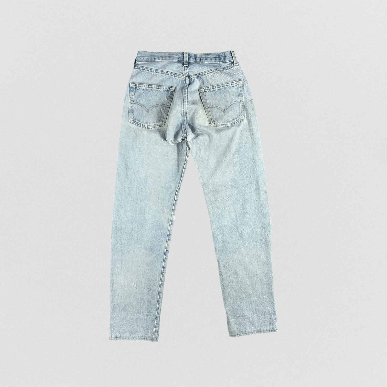 Levi's × Vintage 90s Vintage Ripped Levis 501 Jeans-JM2531 Size US 28 / EU 44 - 2 Thumbnail