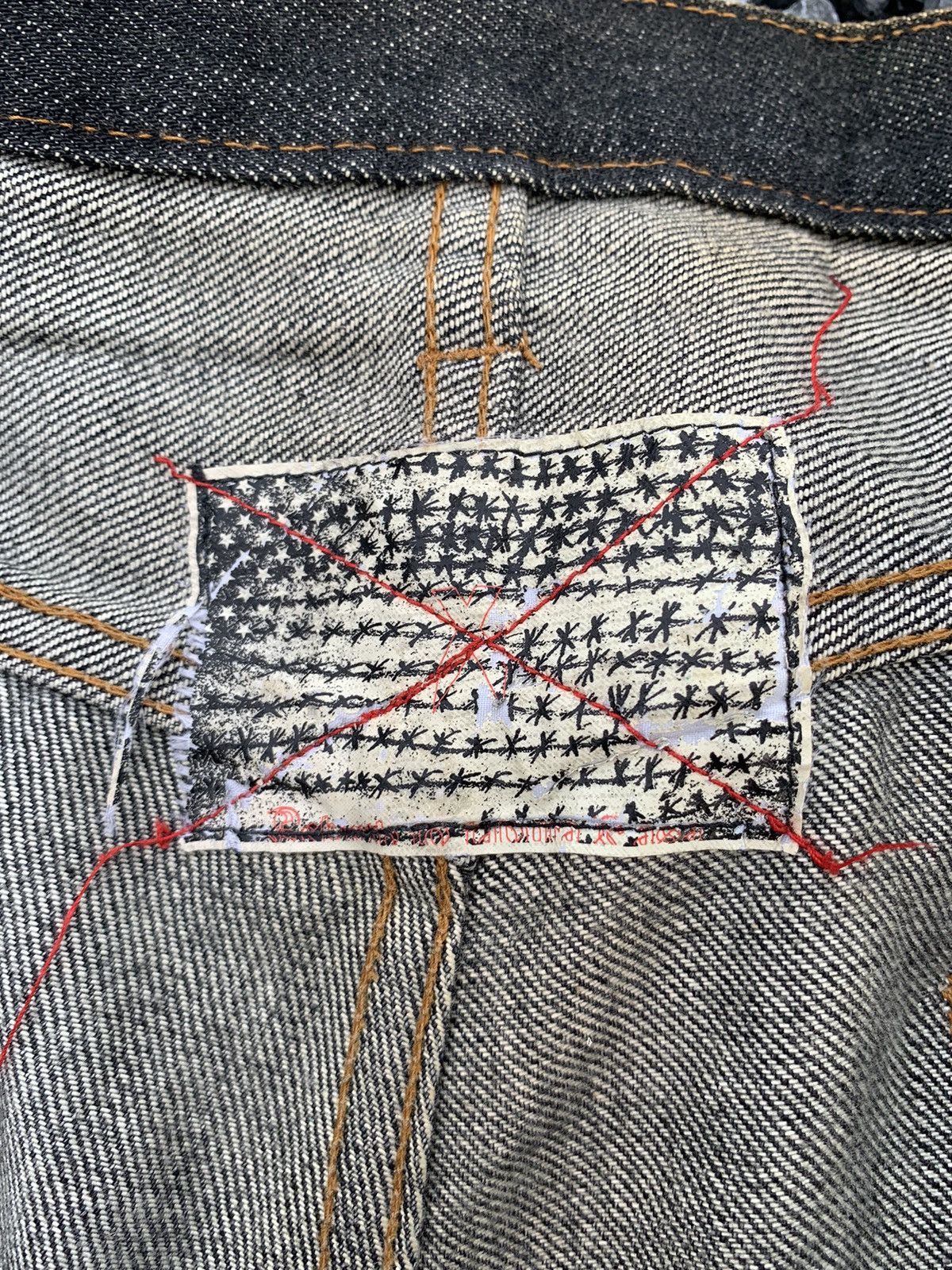 Other JAPANESE BRAND LUMR SELVEDGE RUSTY&FADED DISTRESSED DENIM Size US 35 - 19 Thumbnail