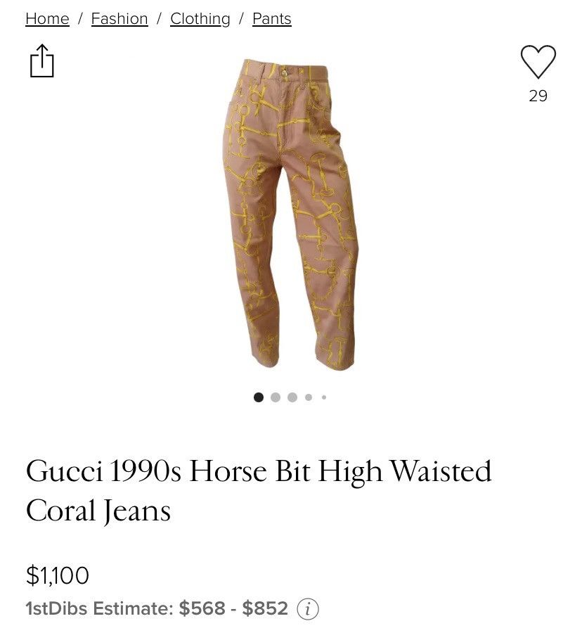 Gucci 1990s Gucci Tom Ford horsebit coral pants Size 26" / US 2 / IT 38 - 6 Thumbnail