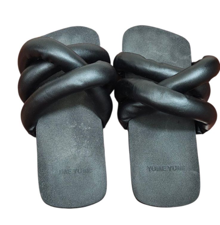 YUME YUME YUME YUME Tyre slide Sandals Black Size 8 US Approx. 10 in Size US 8 / IT 38 - 5 Thumbnail