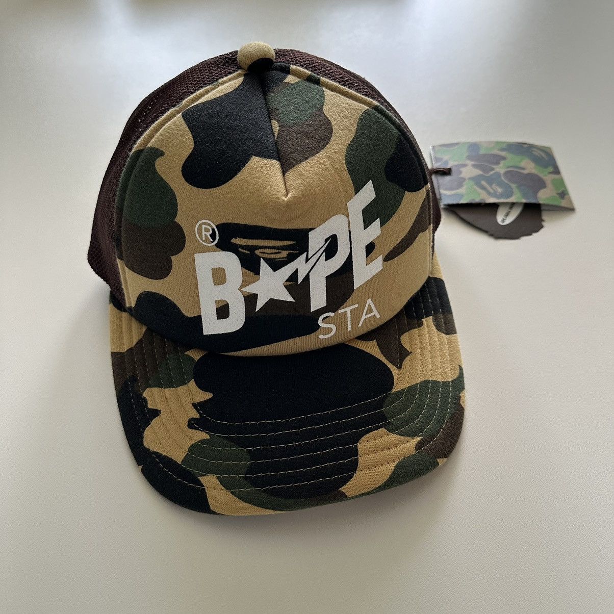 Bape 1st newest CAMO trucker hat