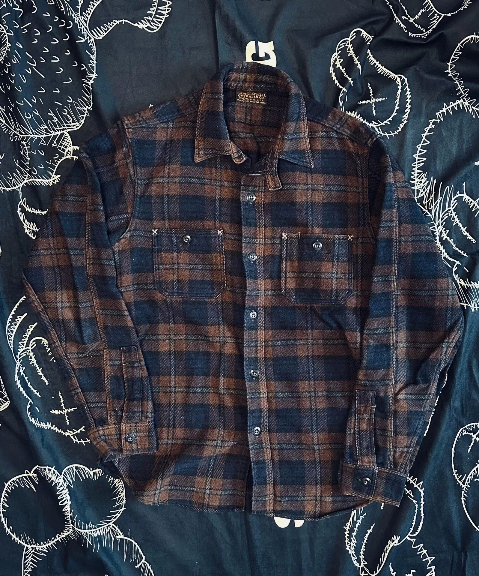 Japanese Brand Thick Wool Flannel Shirt for Winter Size US M / EU 48-50 / 2 - 1 Thumbnail