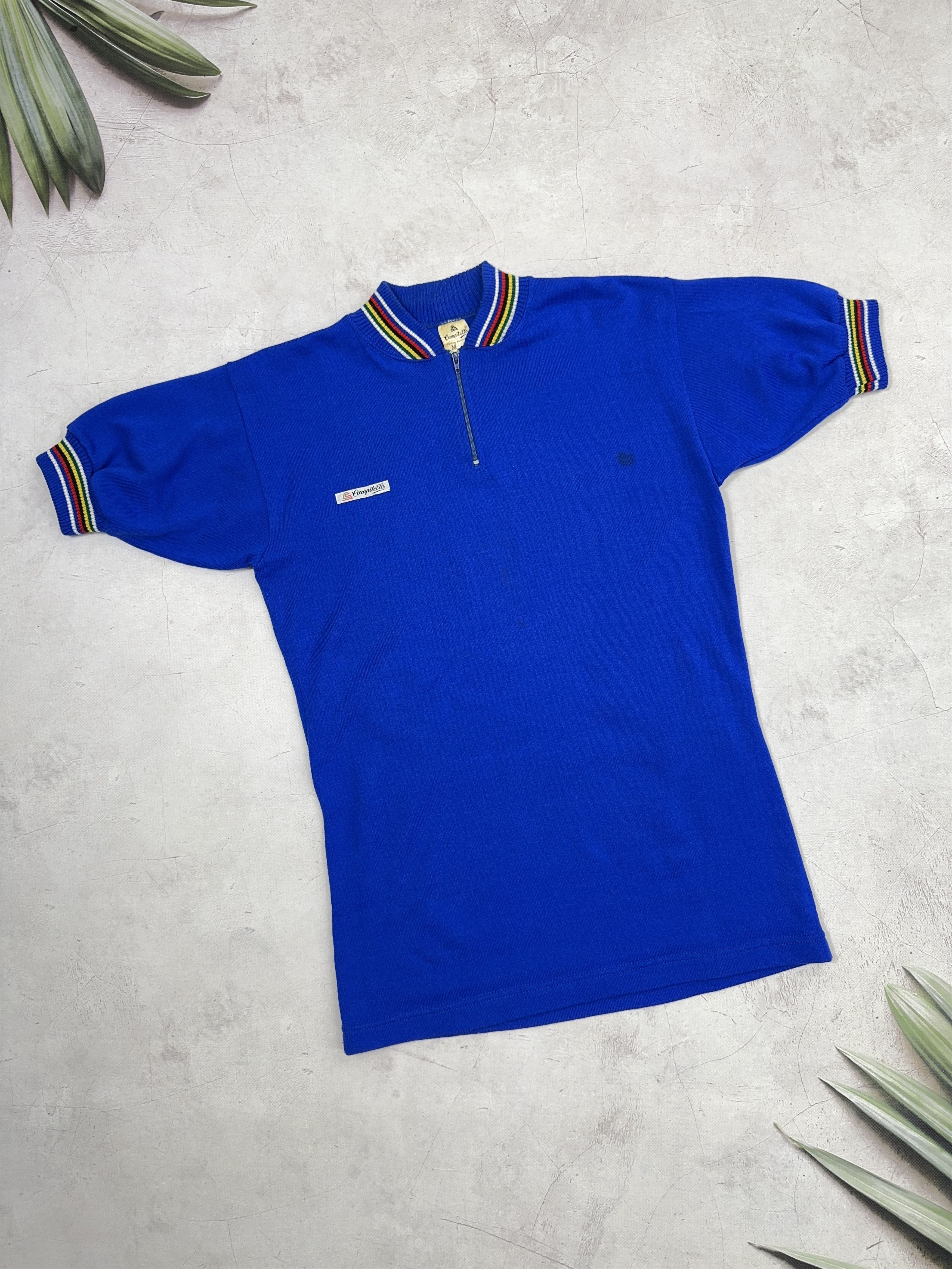 Vintage Vintage 70s Campitello Cycling Jersey UCI Rainbow Size US M / EU 48-50 / 2 - 1 Thumbnail
