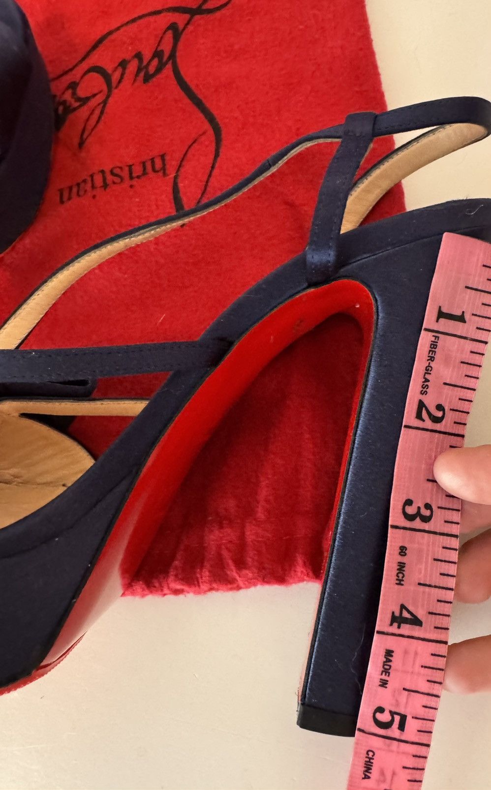 Christian Louboutin Christian louboutin blue satin disco silk sandals 38 IT Size US 8 / IT 38 - 8 Thumbnail