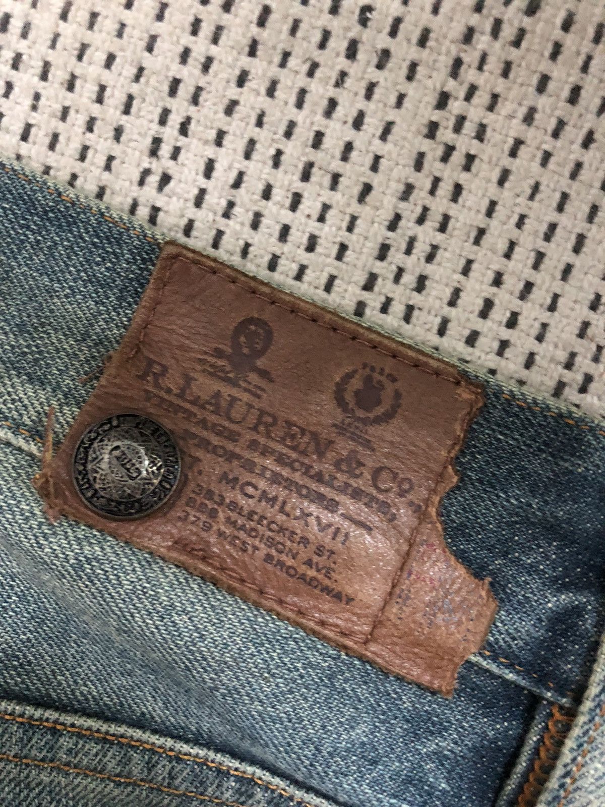 Ralph Lauren × Vintage ❗️LAST CALL ❗️Vintage Distressed Ralph Lauren denim w34/35 Size US 34 / EU 50 - 12 Thumbnail