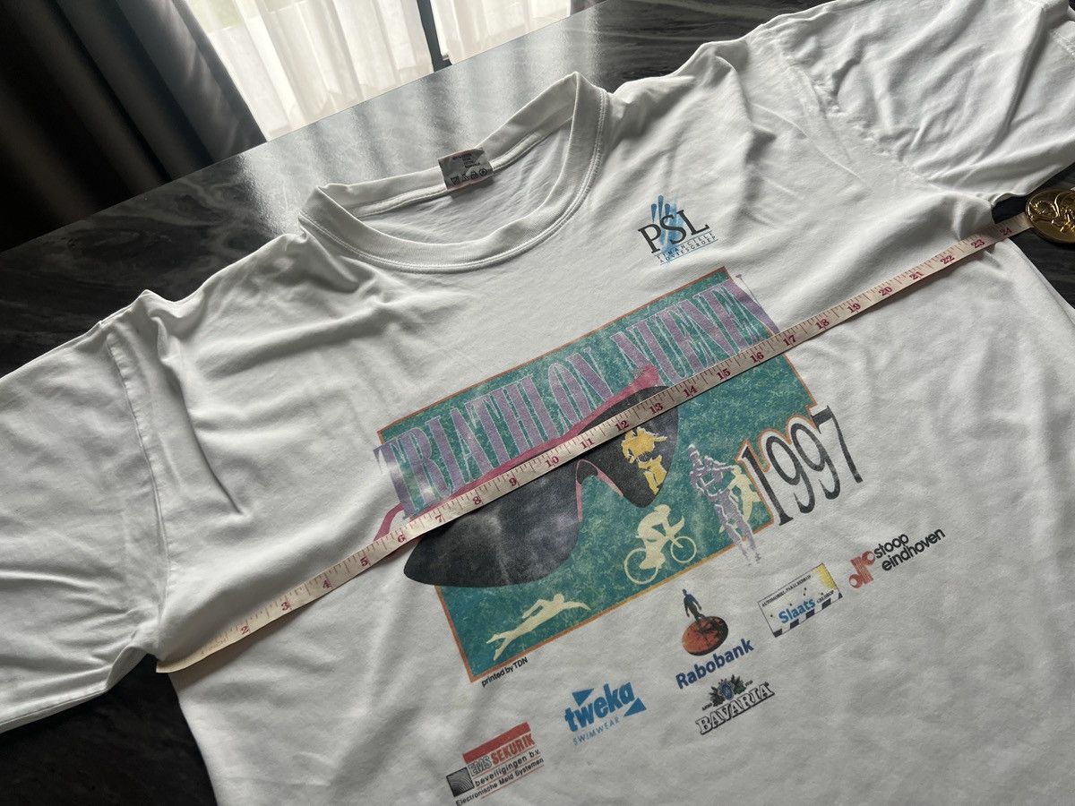 Vintage PSL Financiele Adviesgrope : Triathlon Nuenen 1997 Size US XXL / EU 58 / 5 - 10 Thumbnail