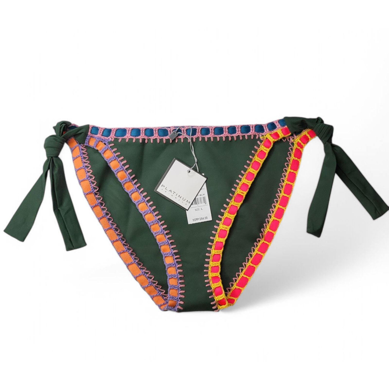 Other NWT PILYQ Platinum Solange Ferrarini Crochet Bikini Bottom L Size ONE SIZE - 2 Thumbnail