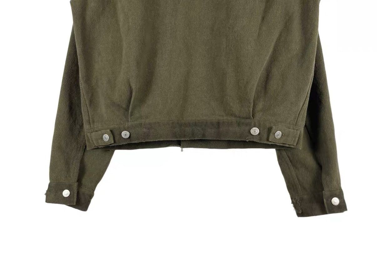 FAR FROM WHAT Far Archive 25SS Distressed Cropped Wide Denim Jacket J31 Size US S / EU 44-46 / 1 - 5 Thumbnail