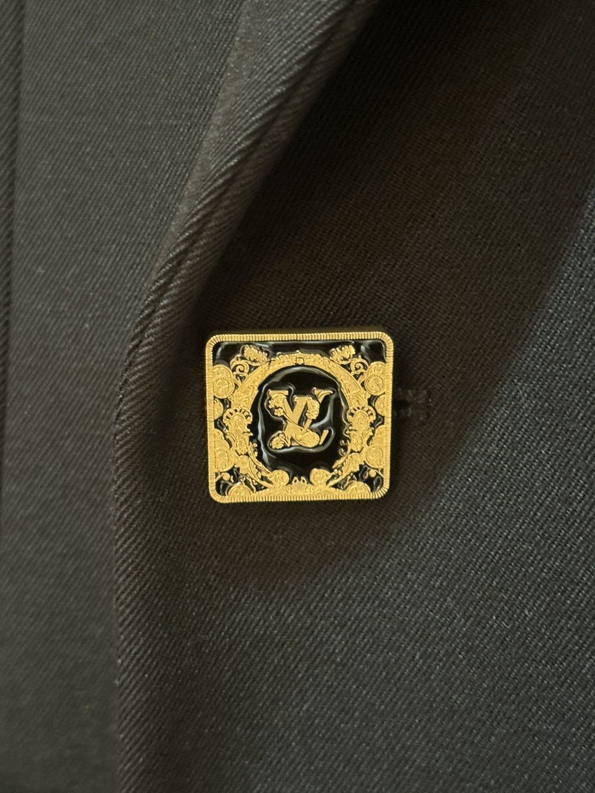 Louis Vuitton Louis Vuitton 20FW Double Breasted Monogram Blazer by Virgil Size 46L - 4 Thumbnail
