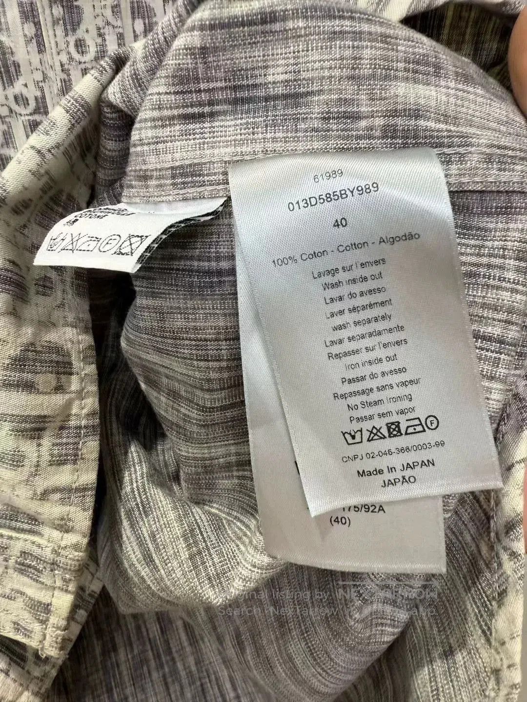 Dior DIOR Black White Logo Denim Shirt Jacket. Size US XXS / EU 40 - 3 Thumbnail