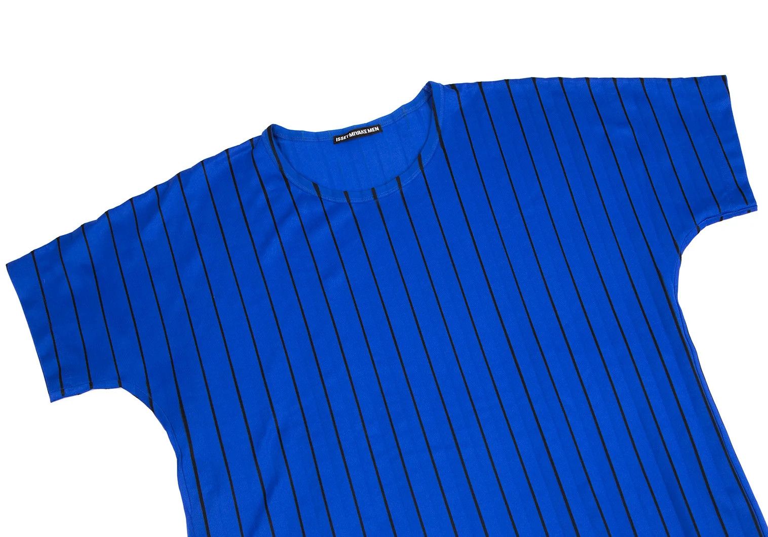 Issey Miyake Pleats Stripe T-Shirt in Blue Size 4 Size US XL / EU 56 / 4 - 2 Thumbnail