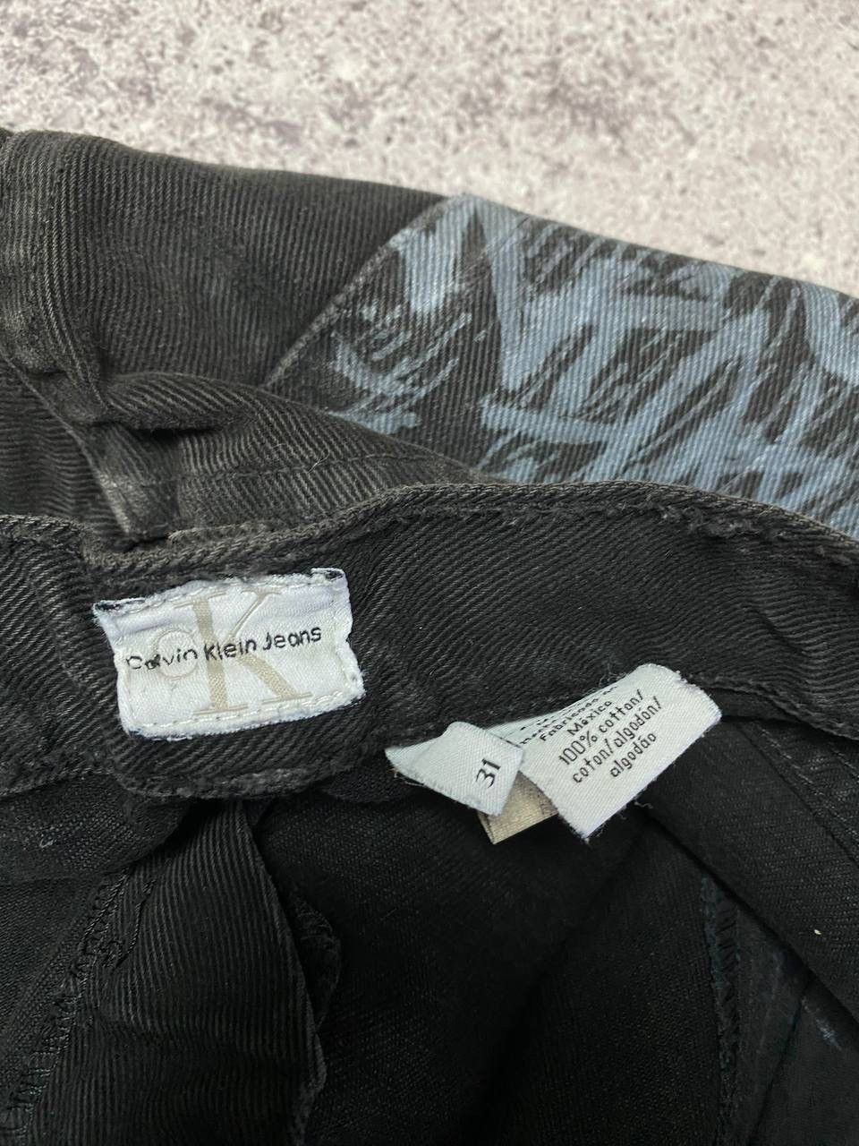 Calvin Klein × Vintage Crazy Custom Baggy Calvin Klein Pants Denim Distressed Y2K Size US 31 - 13 Thumbnail