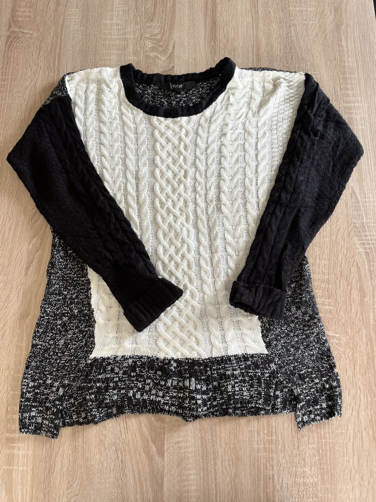 Yigal Azrouel Cut25 Twisted Cable Knit Sweater - Size L - New Size US L / EU 52-54 / 3 - 1 Thumbnail