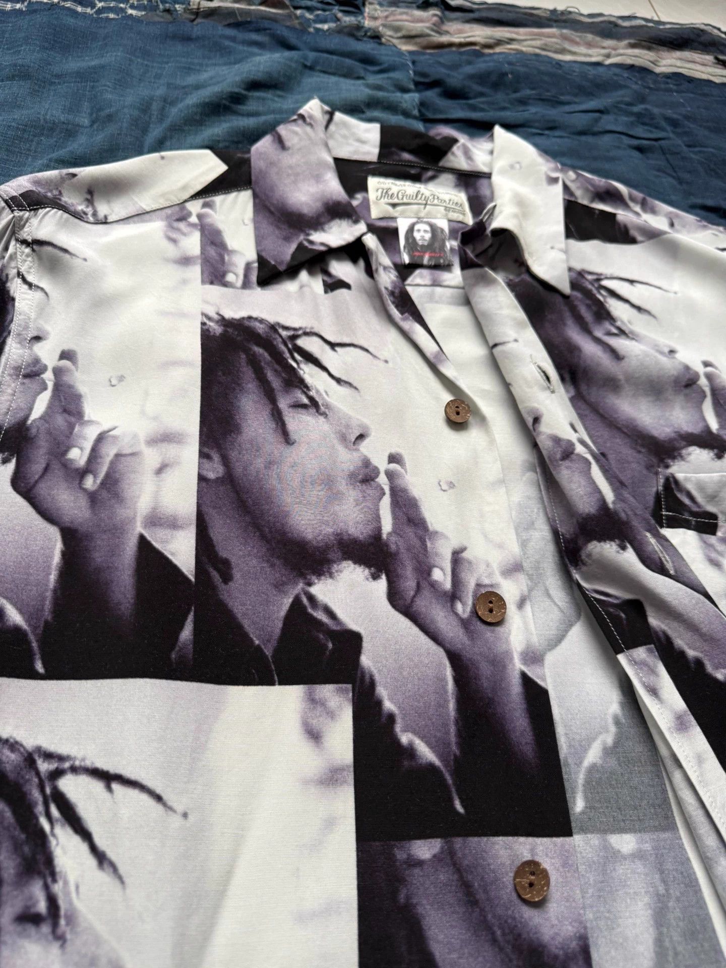 Wacko Maria Wacko Maria x 2Pac Hawaiian Shirt L Orange SS23 Size US L / EU 52-54 / 3 - 8 Thumbnail