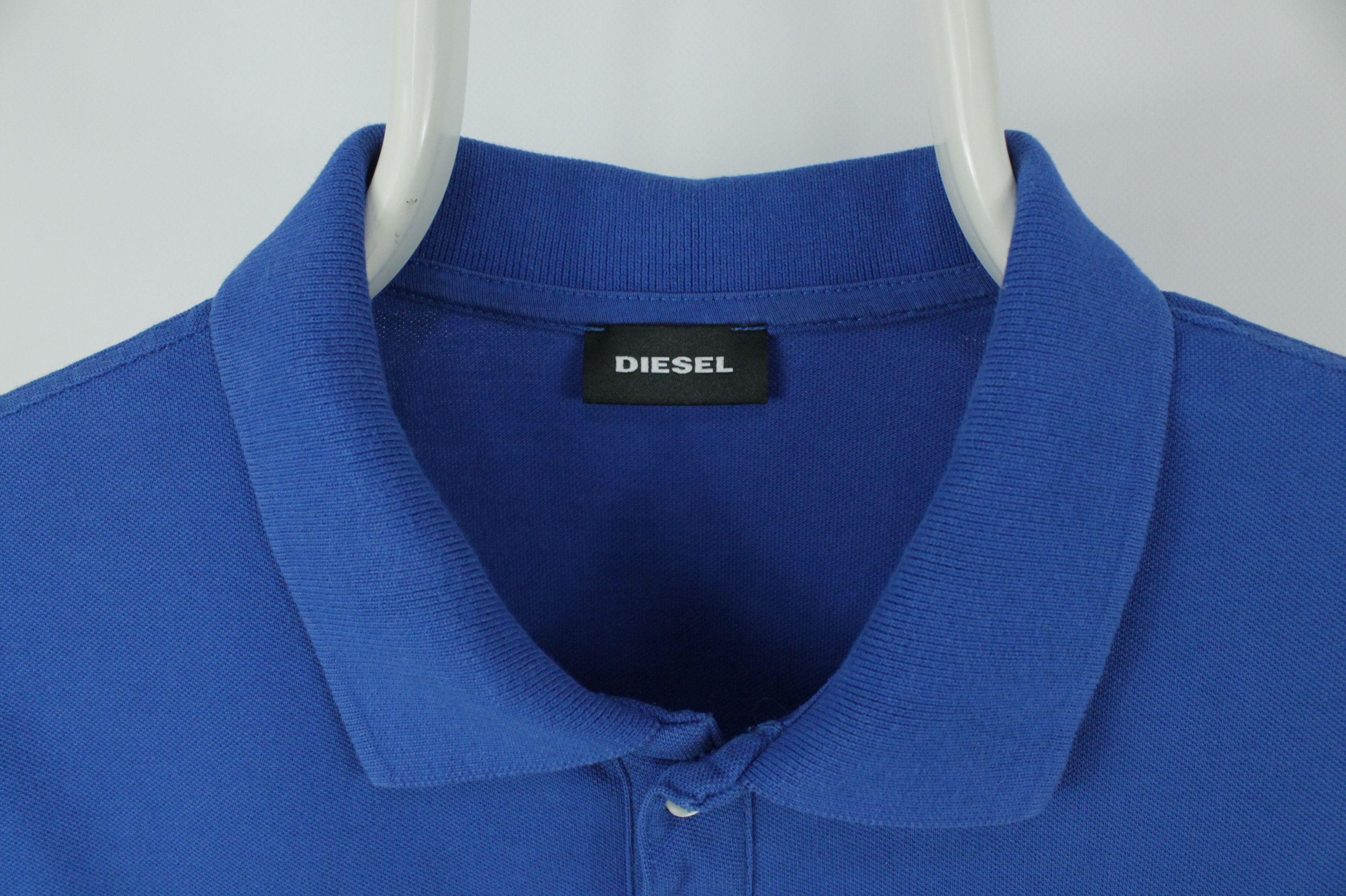 Diesel Diesel T-Kal-Patch Slim FIt Blue Polo Shirt Size US L / EU 52-54 / 3 - 3 Thumbnail