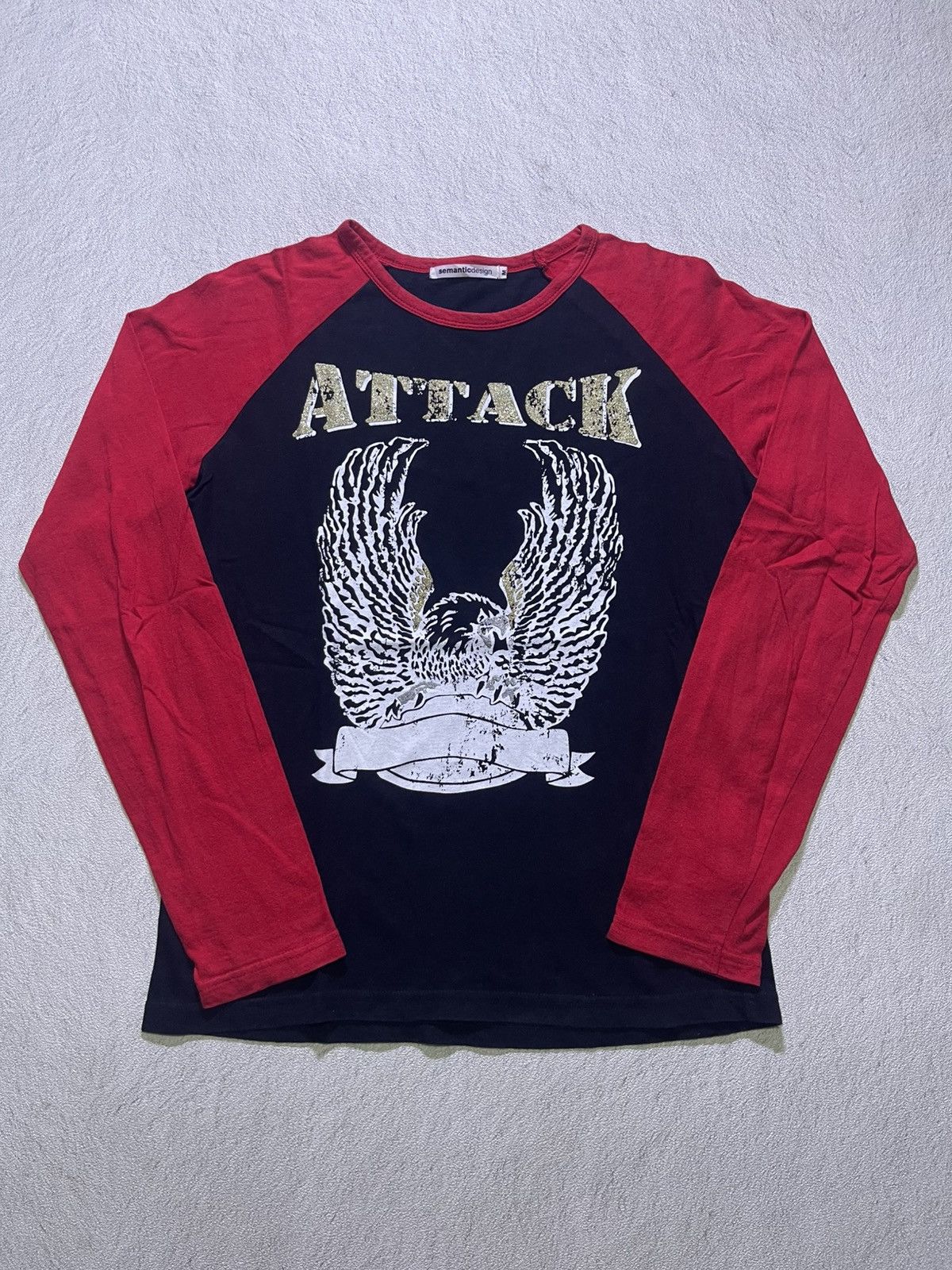Japanese Brand Y2K SEMANTIC DESIGN long sleeve tshirt Size US M / EU 48-50 / 2 - 1 Thumbnail